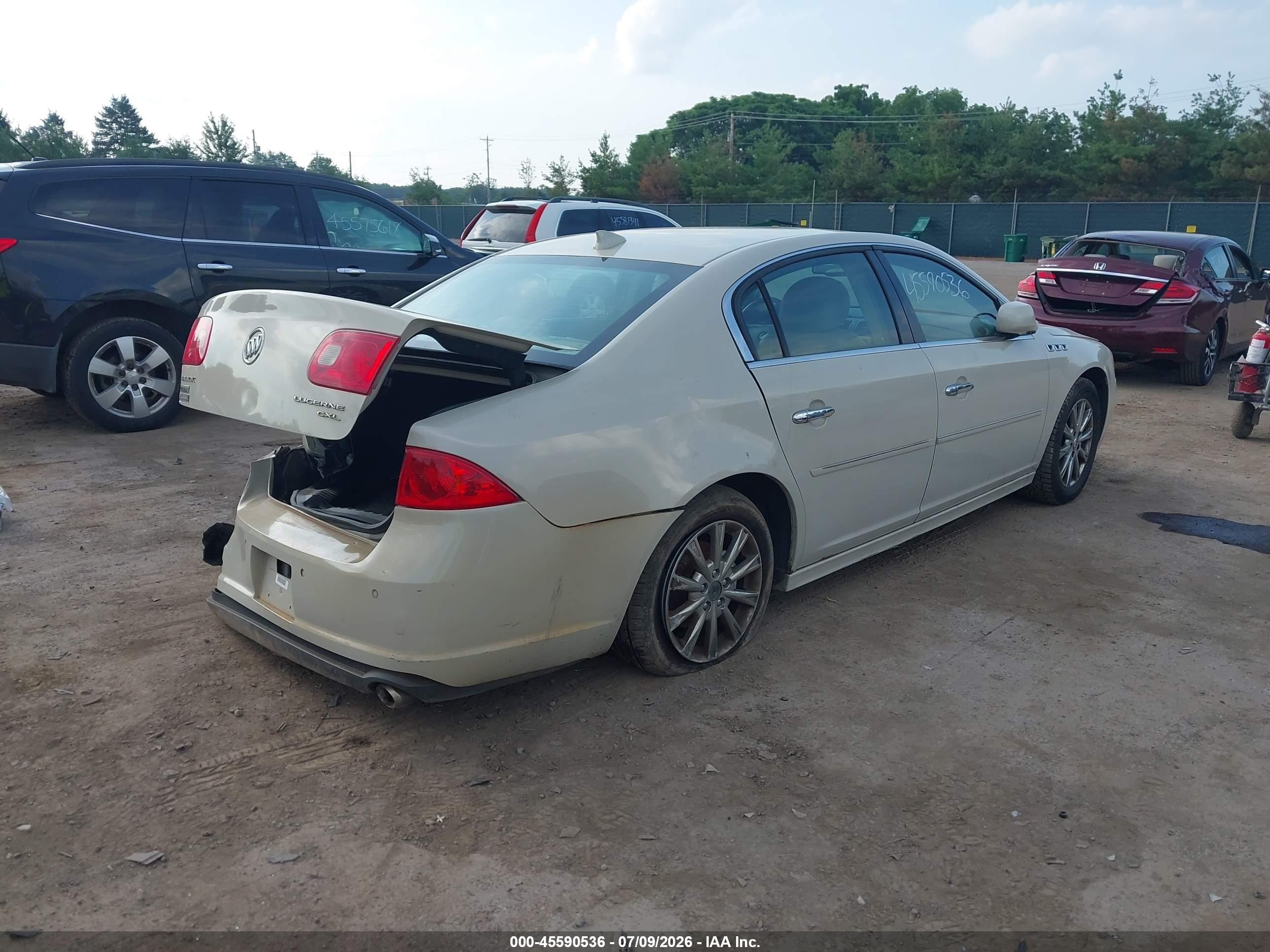 2011 Buick Lucerne Cxl Premium Cream vin: 1G4HJ5EM1BU118249