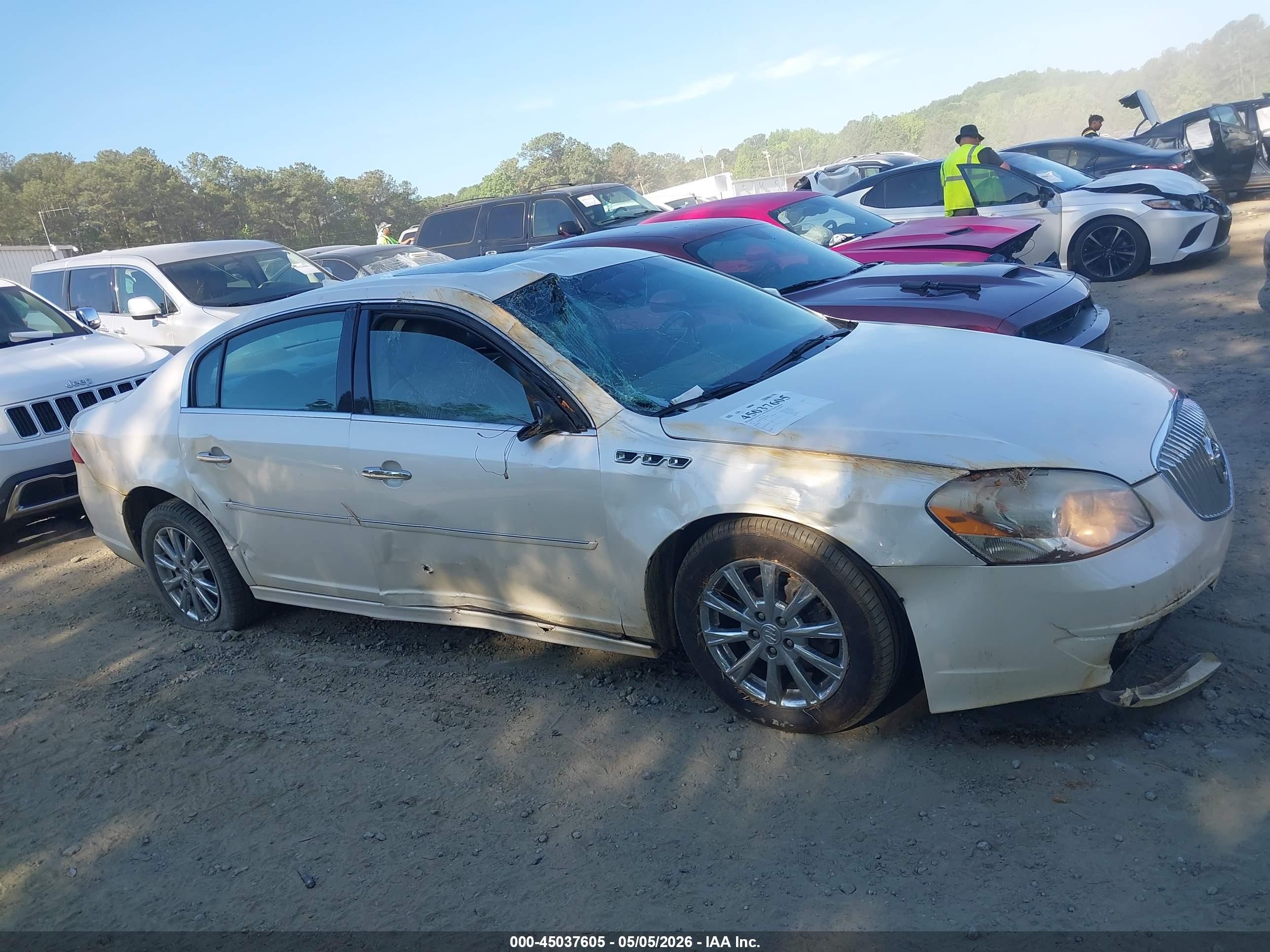 2011 Buick Lucerne Cxl Premium White vin: 1G4HJ5EM2BU106871