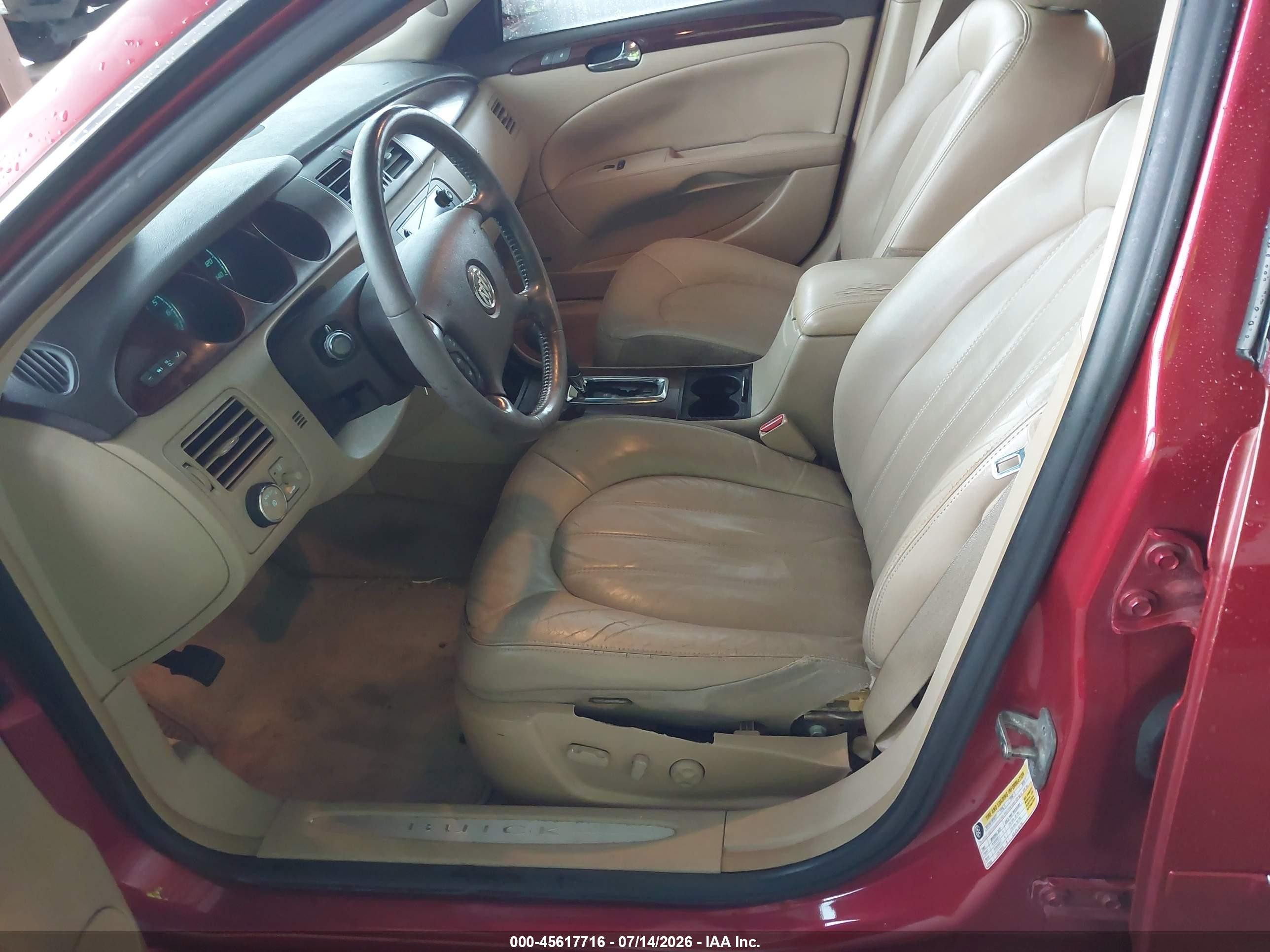 2011 Buick Lucerne Cxl Premium Burgundy vin: 1G4HJ5EM2BU125372