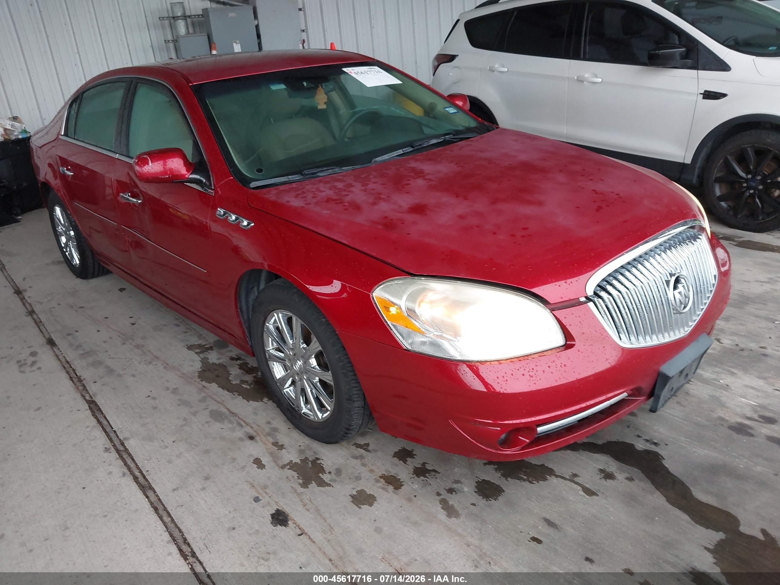 2011 Buick Lucerne Cxl Premium Burgundy vin: 1G4HJ5EM2BU125372