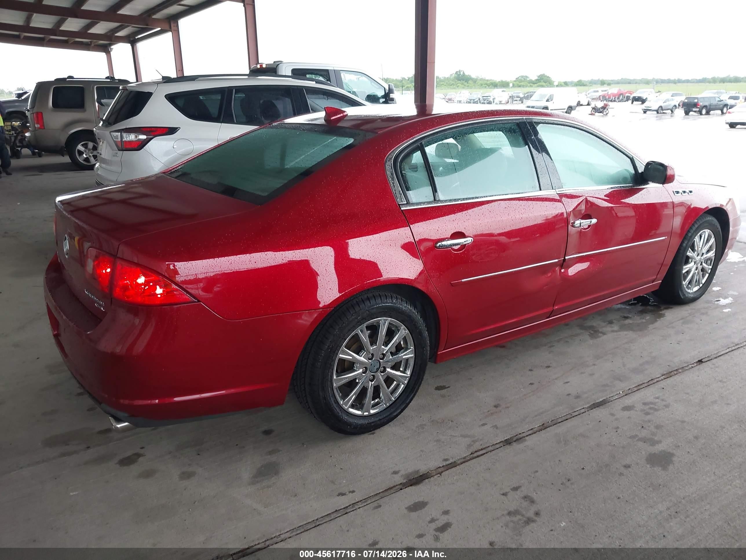 2011 Buick Lucerne Cxl Premium Burgundy vin: 1G4HJ5EM2BU125372