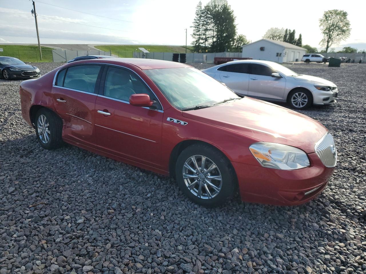2011 Buick Lucerne Cxl Red vin: 1G4HJ5EM2BU135089