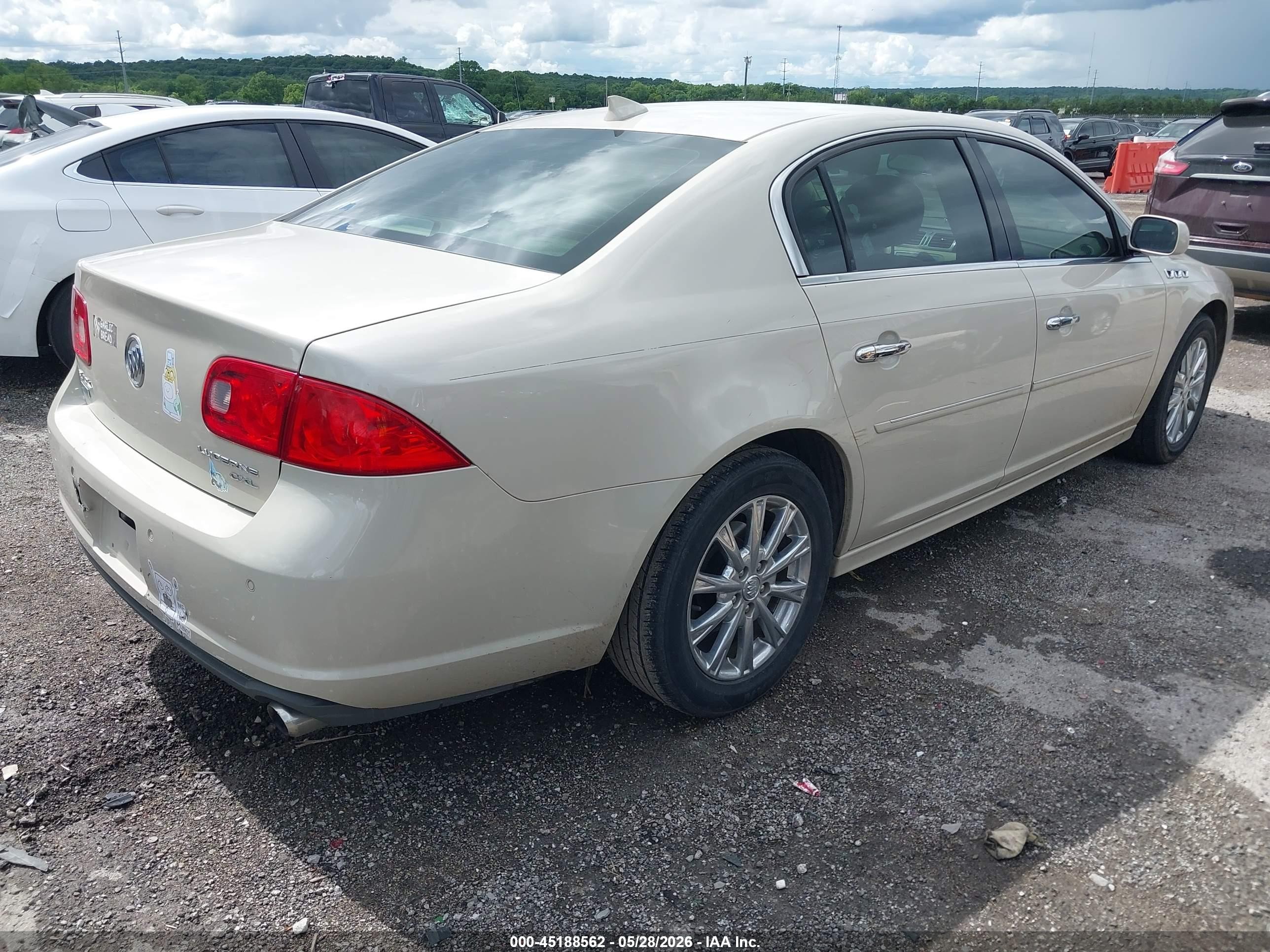 2011 Buick Lucerne Cxl Premium Cream vin: 1G4HJ5EM4BU107410