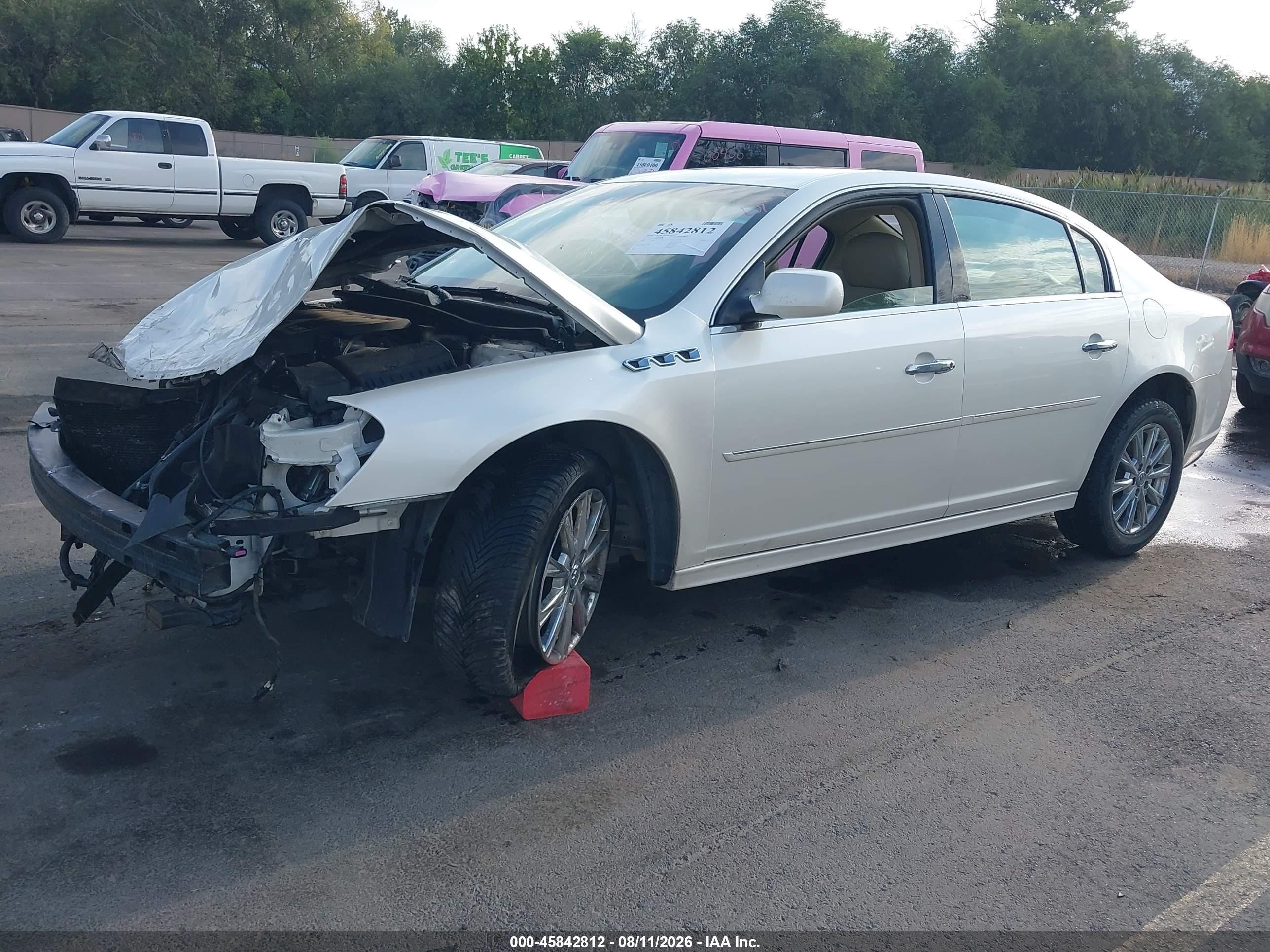 2011 Buick Lucerne Cxl Premium White vin: 1G4HJ5EM4BU122795
