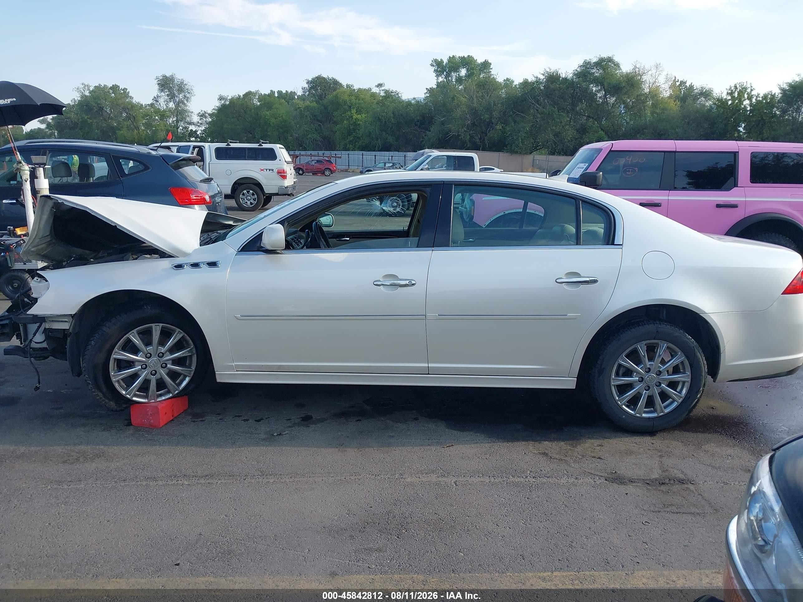 2011 Buick Lucerne Cxl Premium White vin: 1G4HJ5EM4BU122795