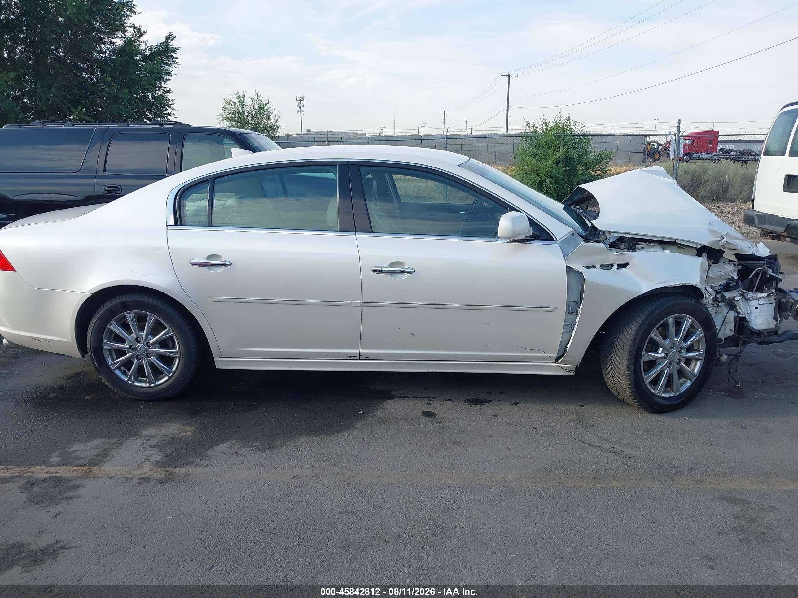 2011 Buick Lucerne Cxl Premium White vin: 1G4HJ5EM4BU122795