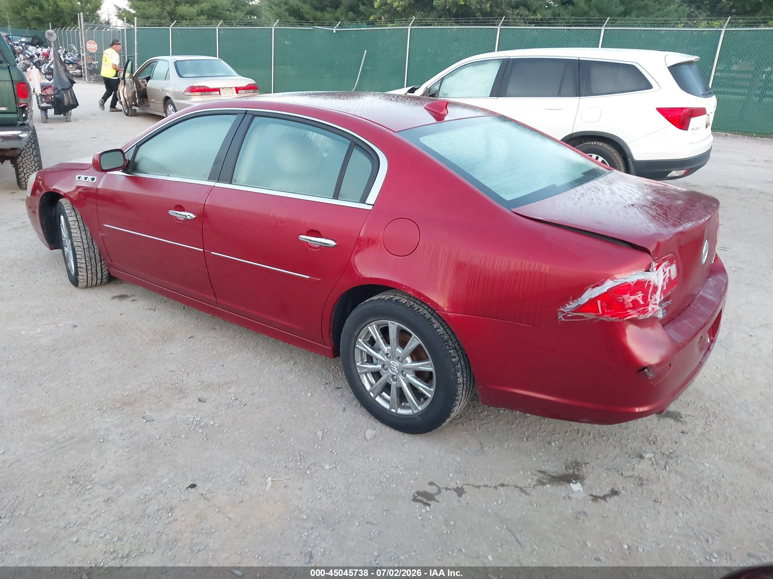 2011 Buick Lucerne Cxl Premium Red vin: 1G4HJ5EM5BU102670