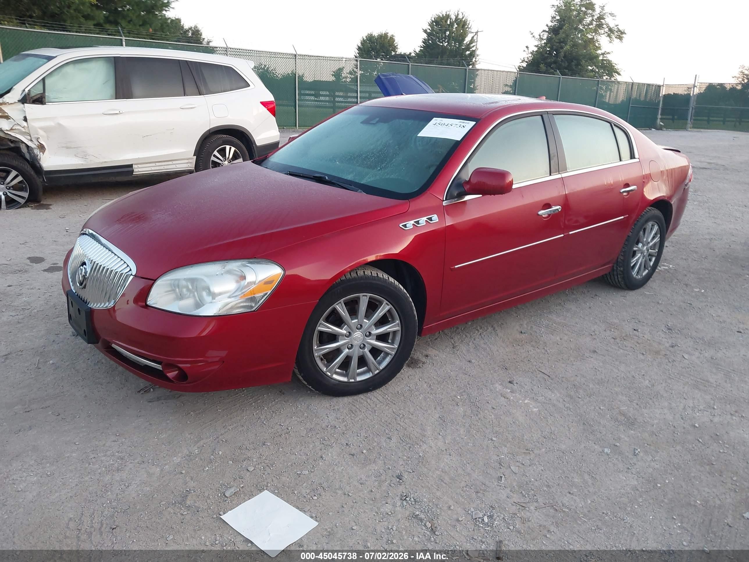 2011 Buick Lucerne Cxl Premium Red vin: 1G4HJ5EM5BU102670