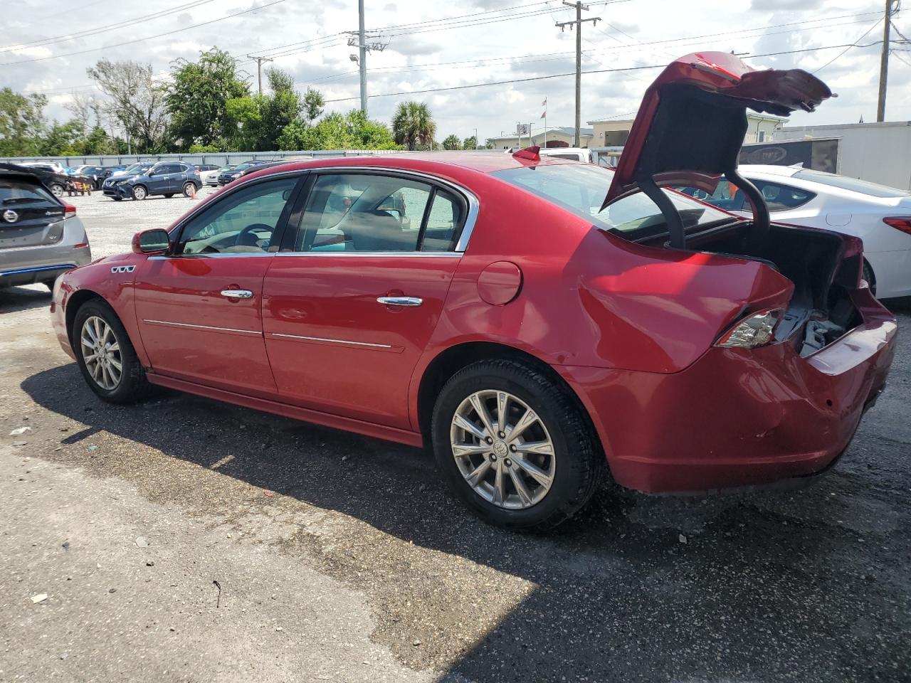 2011 Buick Lucerne Cxl Burgundy vin: 1G4HJ5EM5BU116617