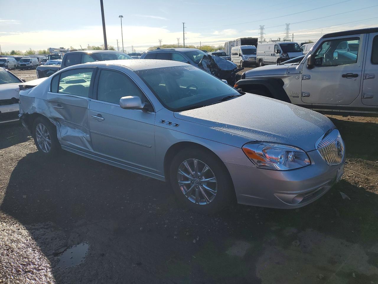 2011 Buick Lucerne Cxl Silver vin: 1G4HJ5EM6BU144720