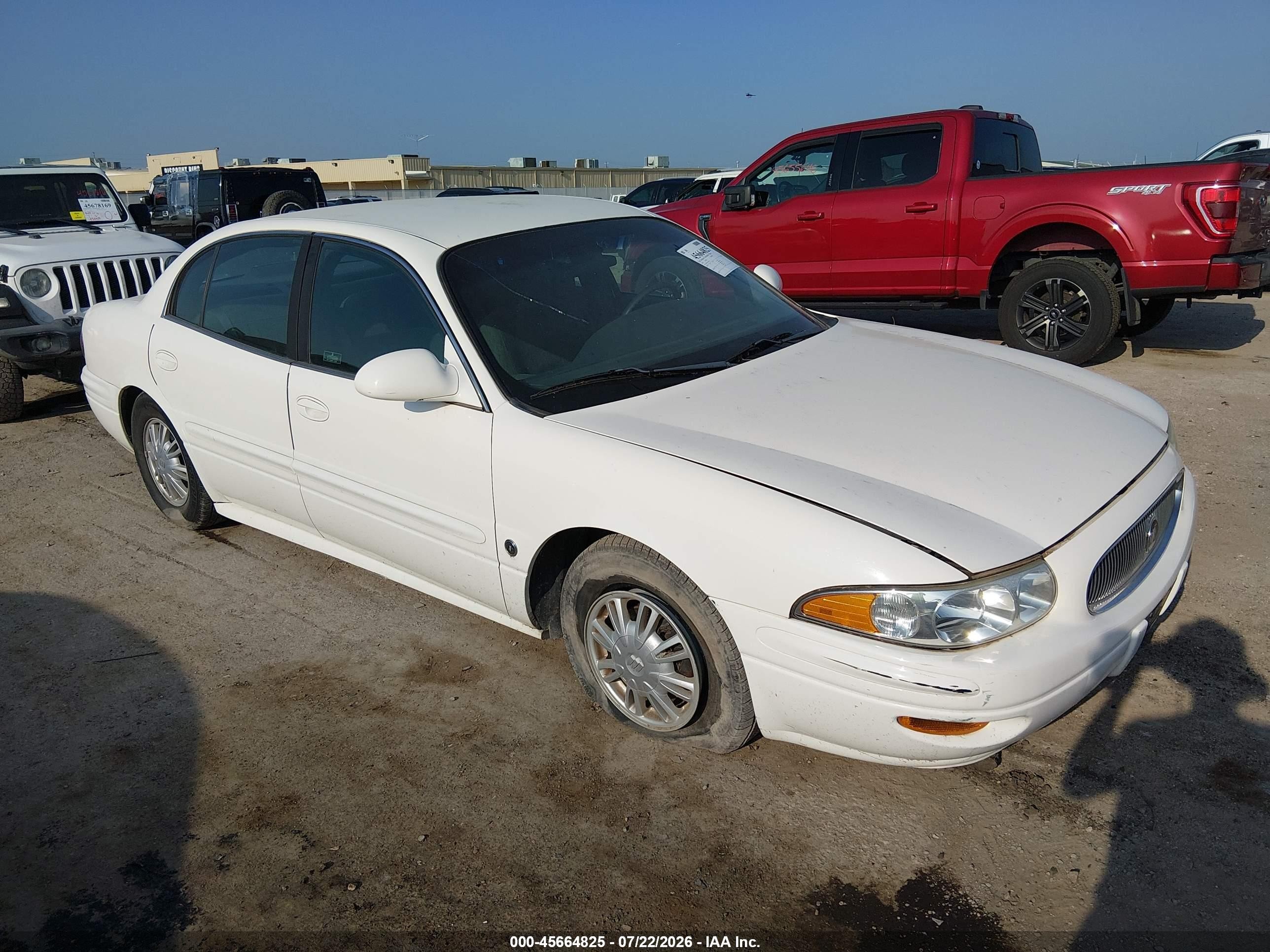 2004 Buick Lesabre Custom White vin: 1G4HP52K04U218136