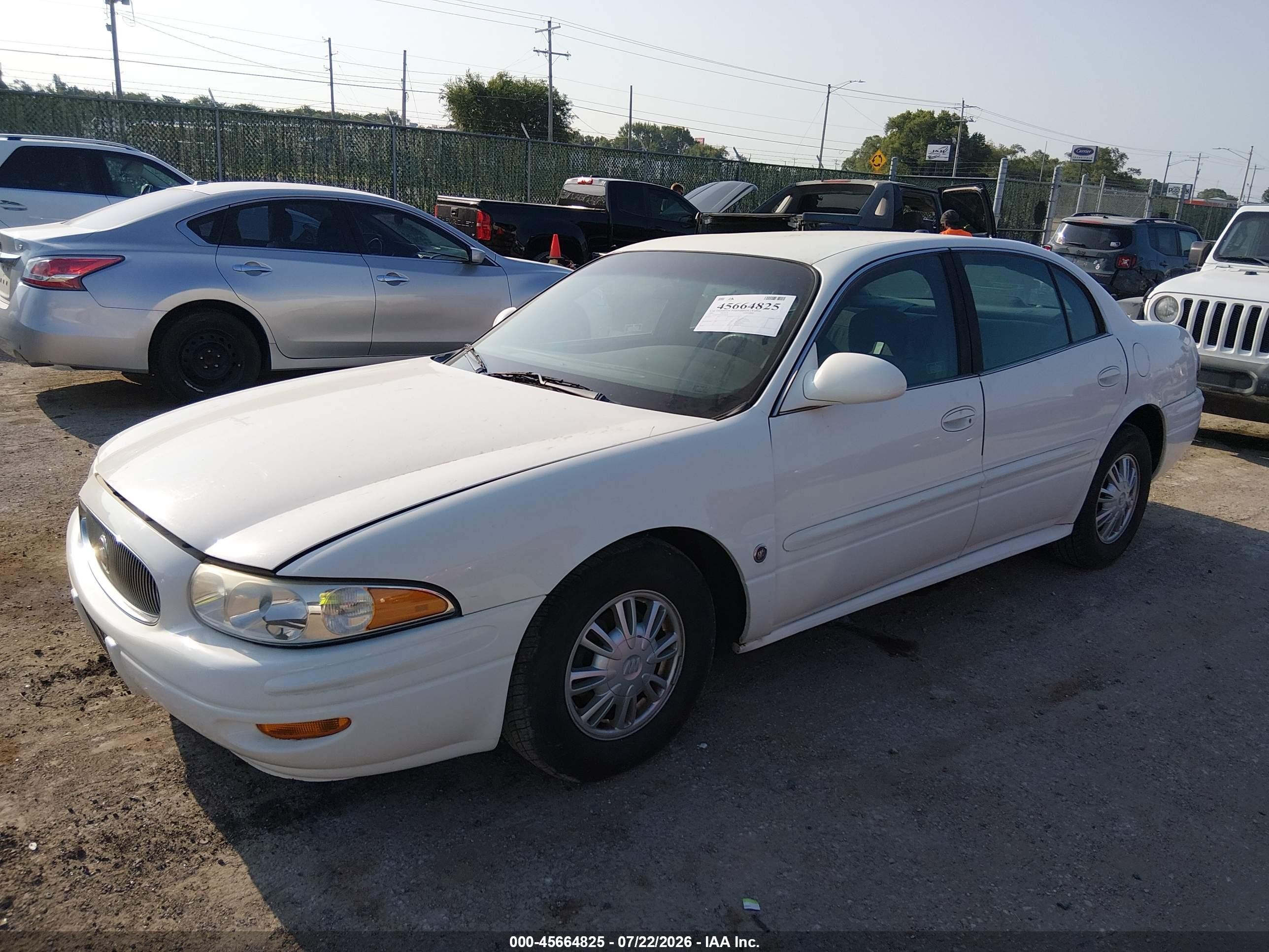 2004 Buick Lesabre Custom White vin: 1G4HP52K04U218136