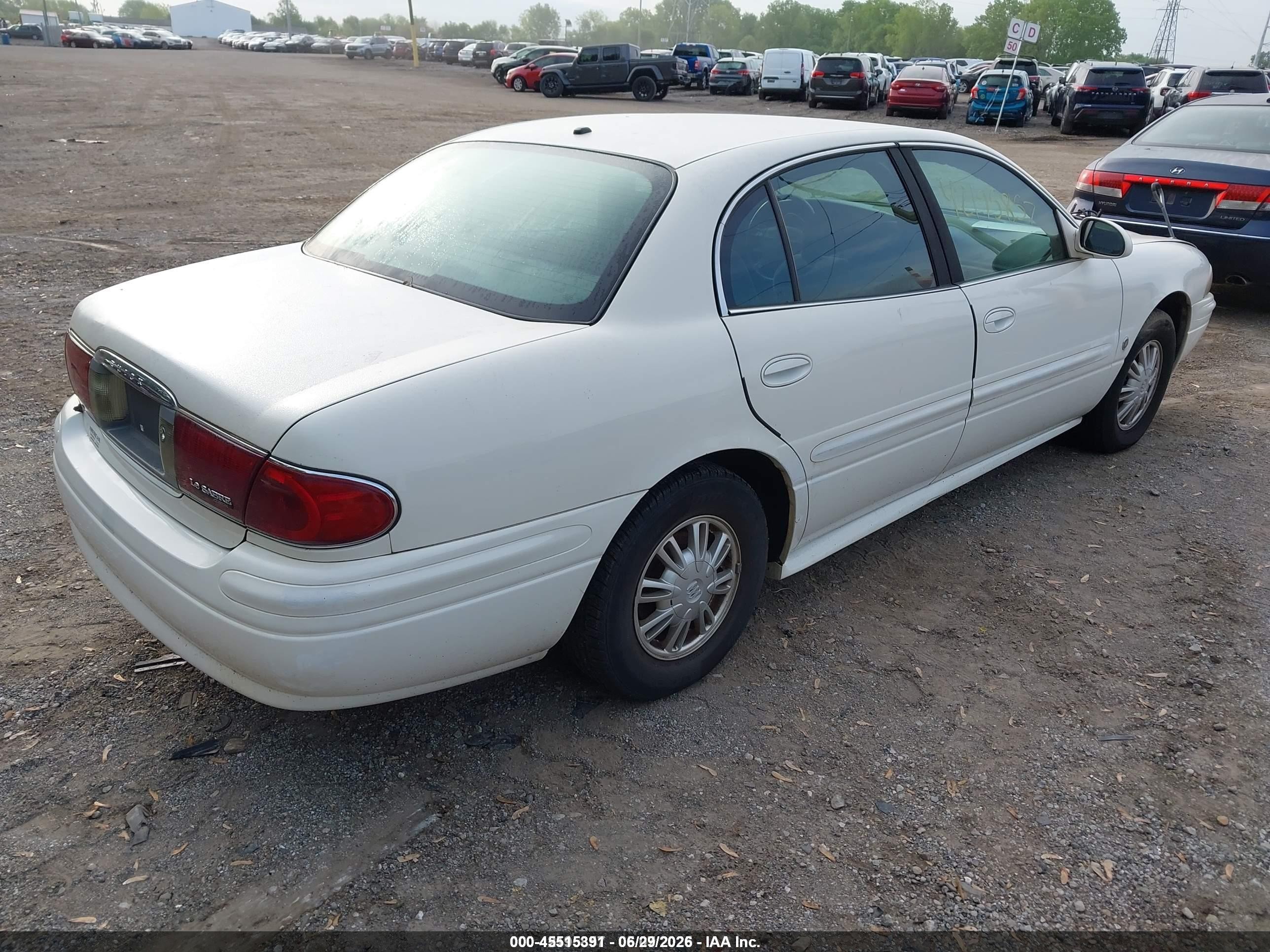 2005 Buick Lesabre Custom White vin: 1G4HP52K05U276250