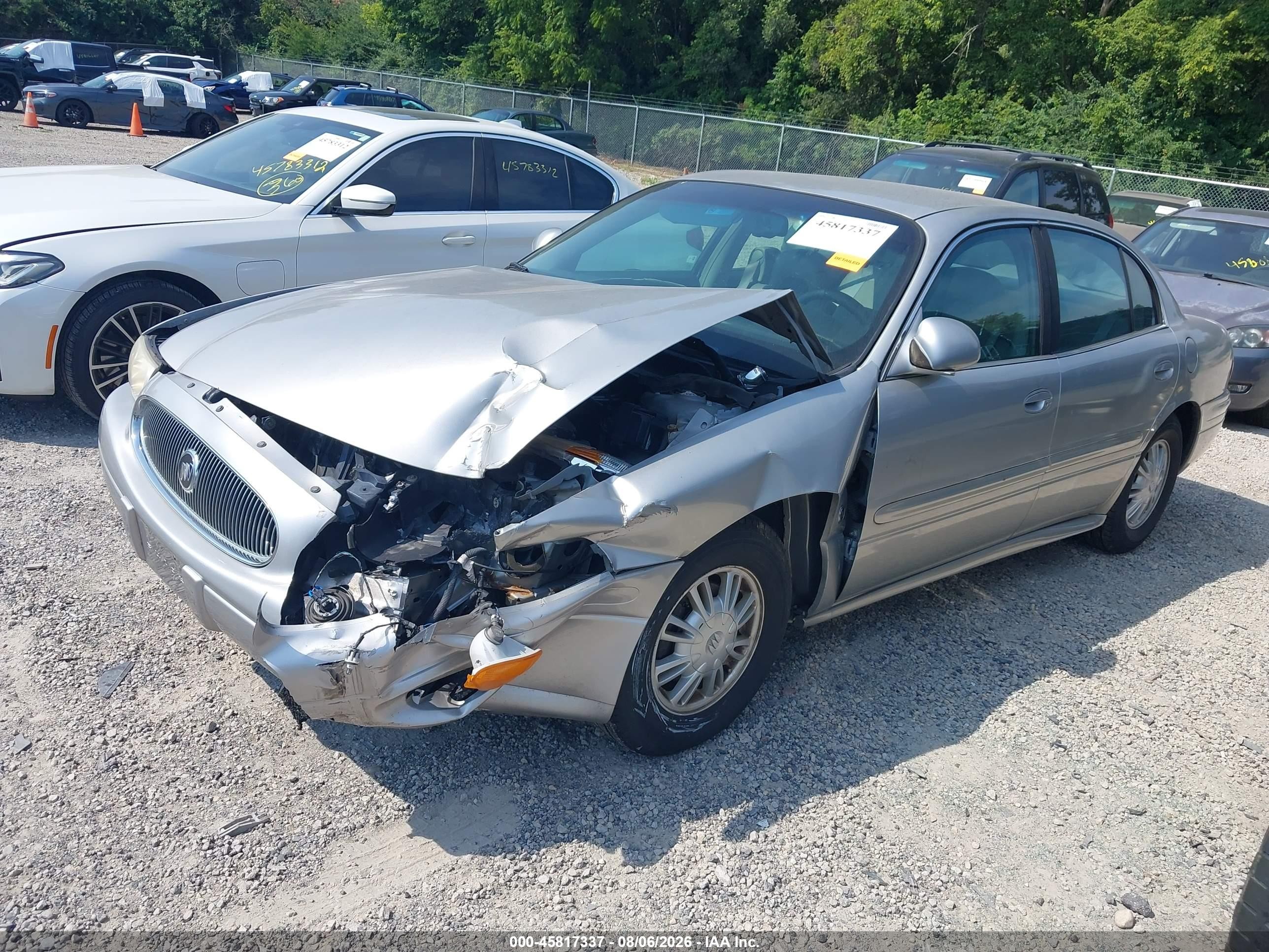 2004 Buick Lesabre Custom Silver vin: 1G4HP52K144117073