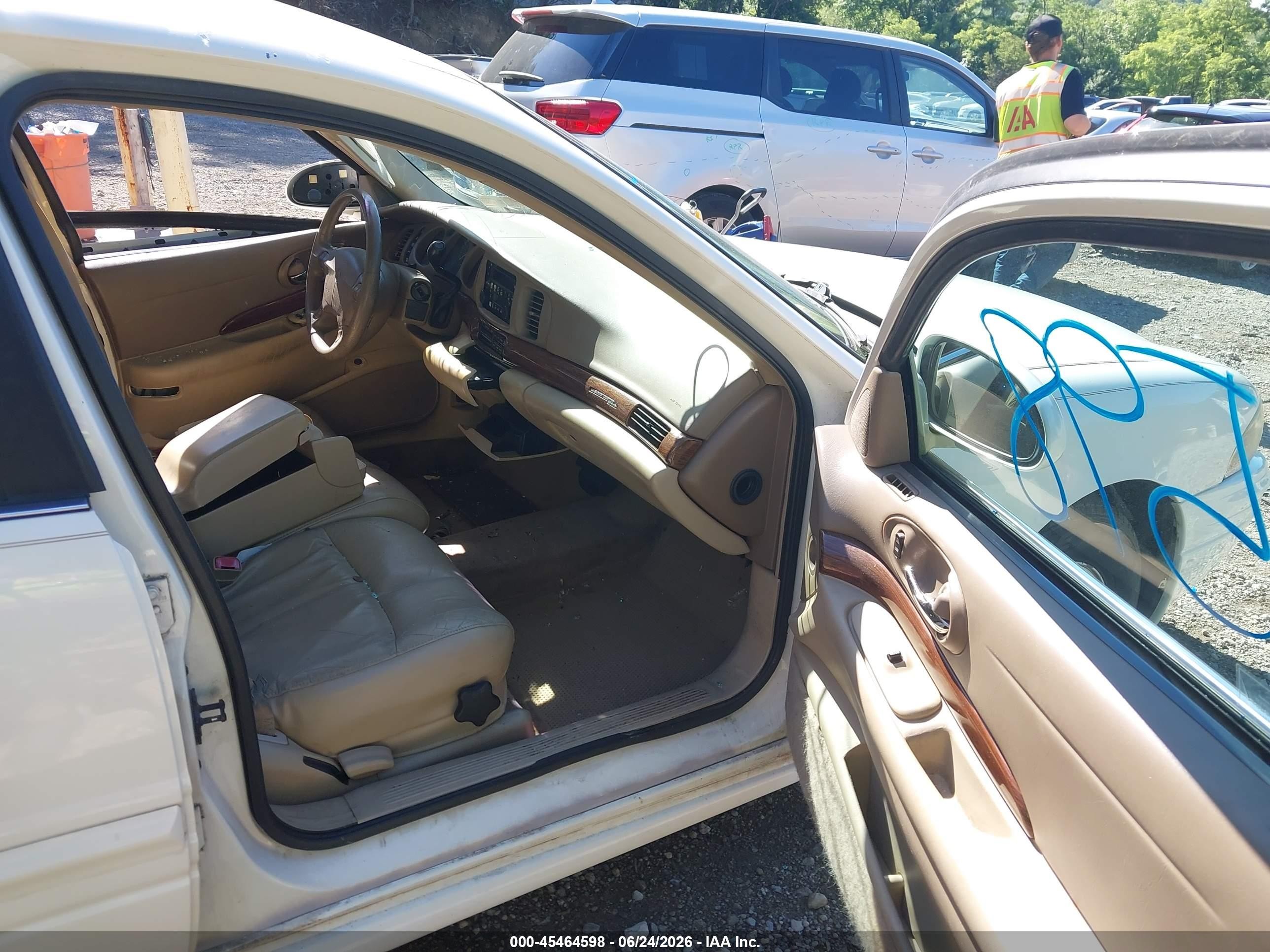 2004 Buick Lesabre Custom White vin: 1G4HP52K144126470