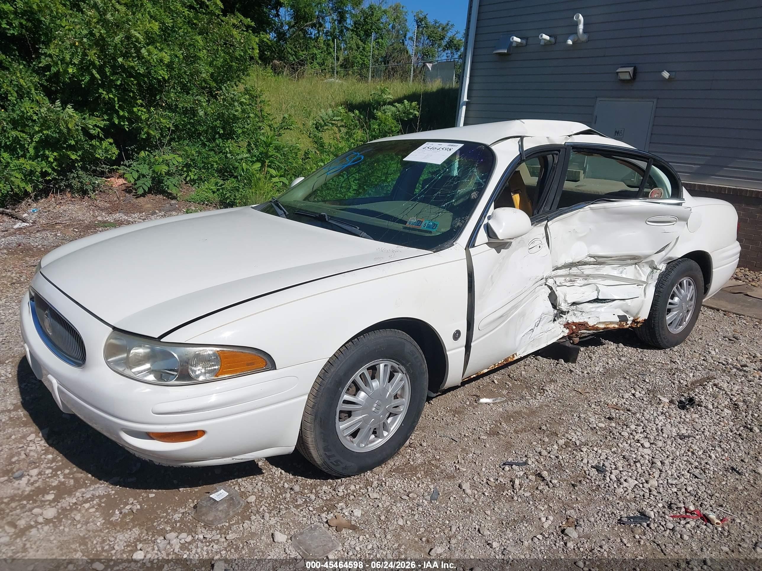 2004 Buick Lesabre Custom White vin: 1G4HP52K144126470