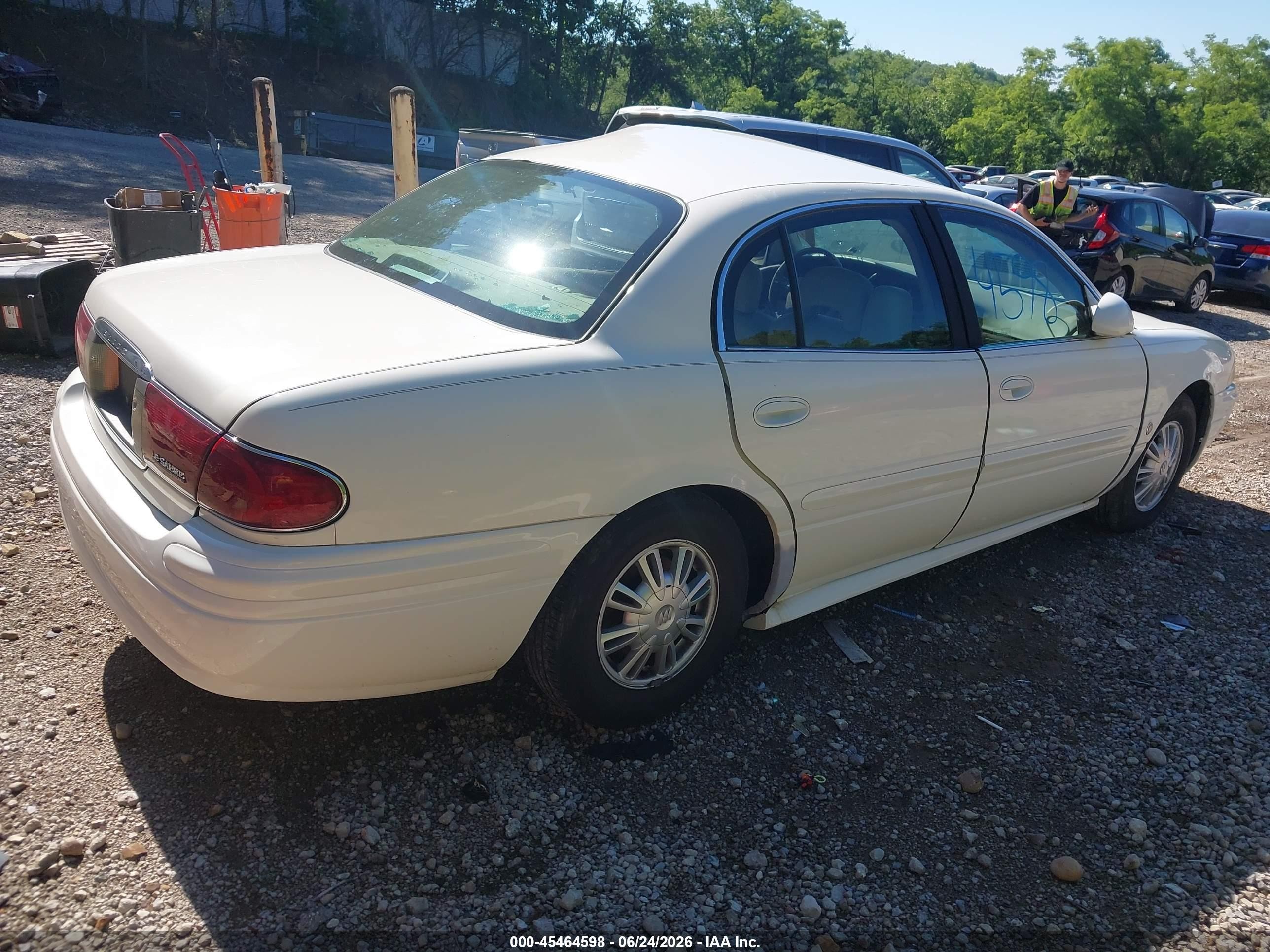 2004 Buick Lesabre Custom White vin: 1G4HP52K144126470
