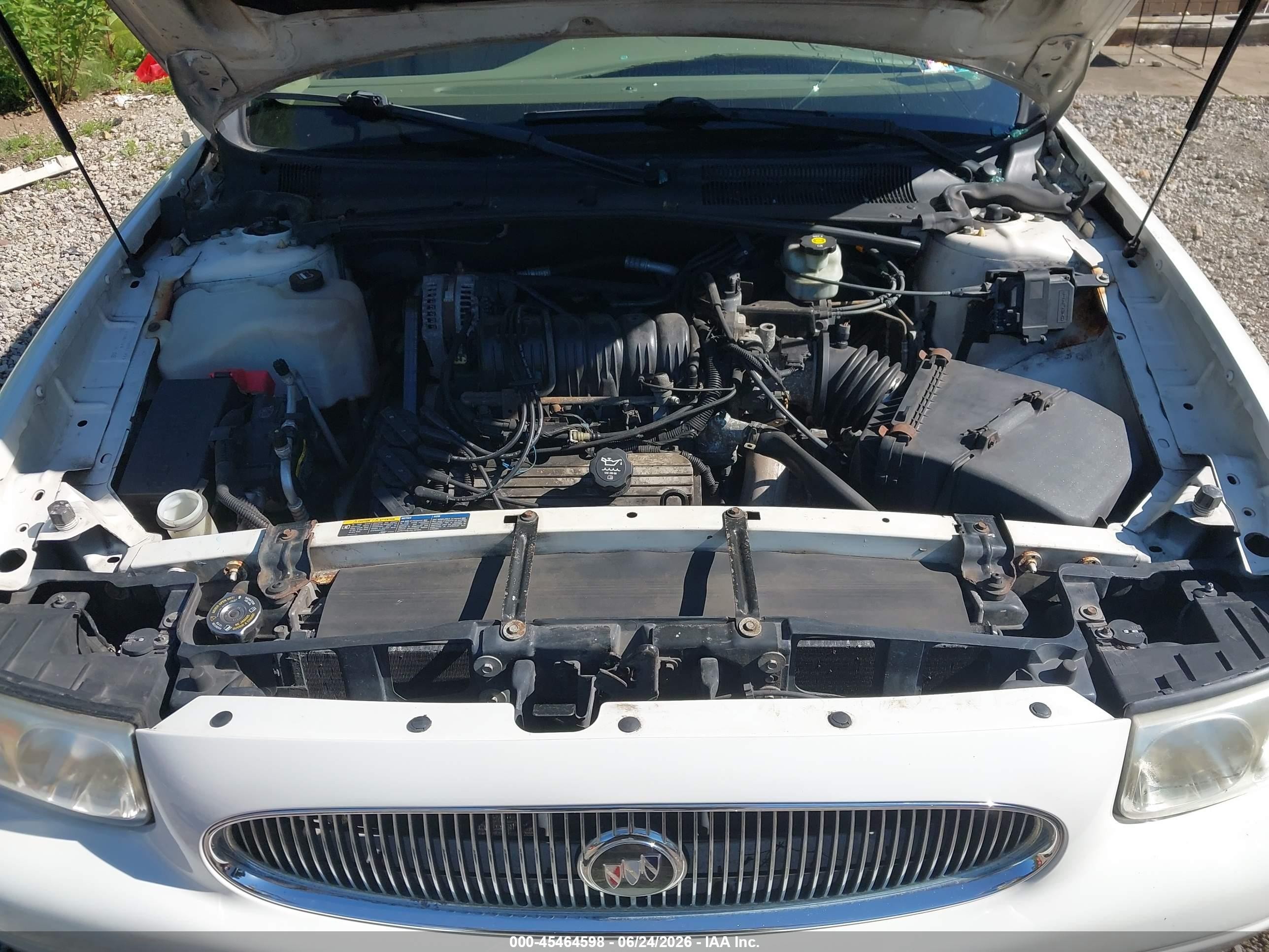 2004 Buick Lesabre Custom White vin: 1G4HP52K144126470