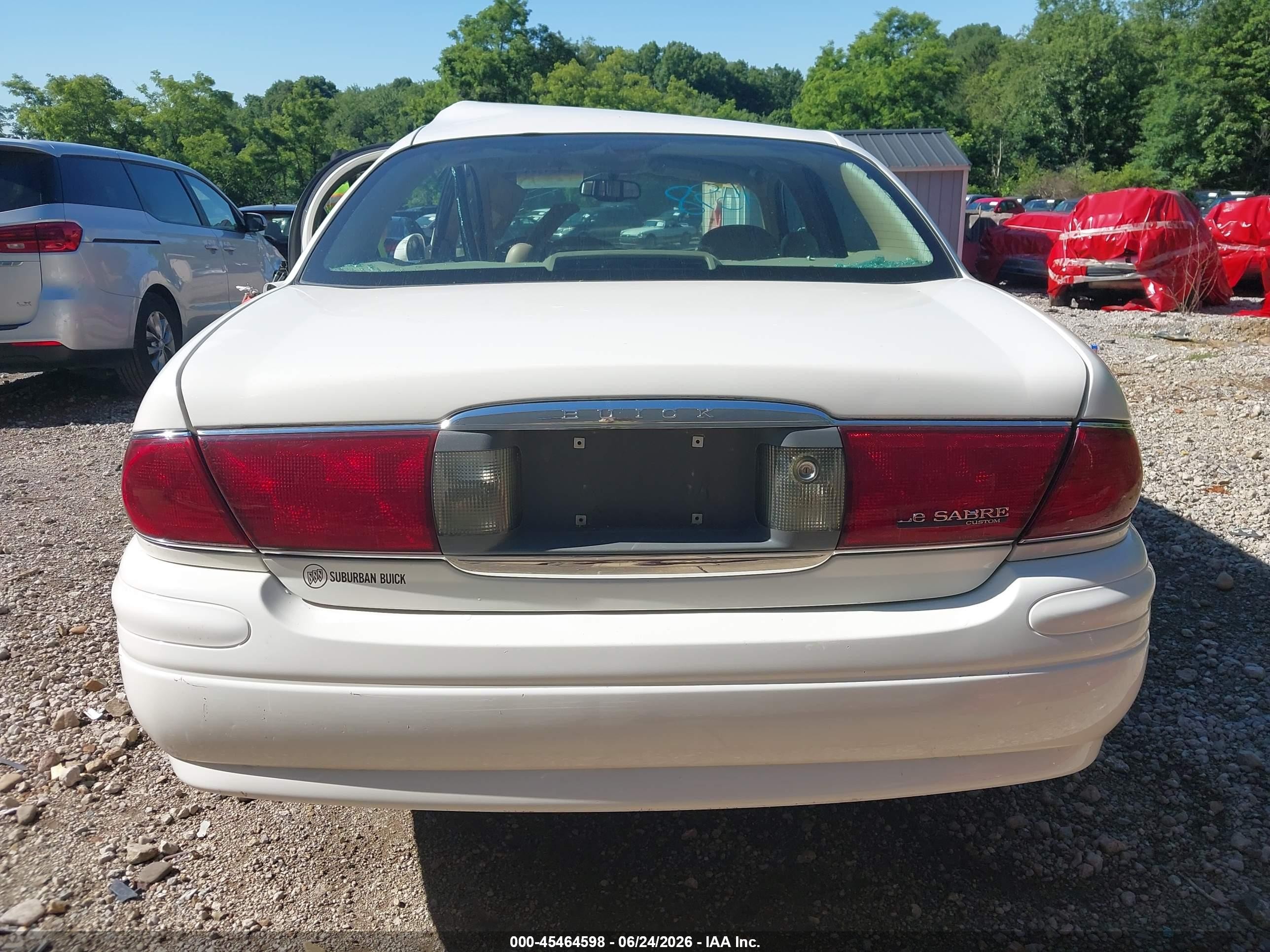 2004 Buick Lesabre Custom White vin: 1G4HP52K144126470