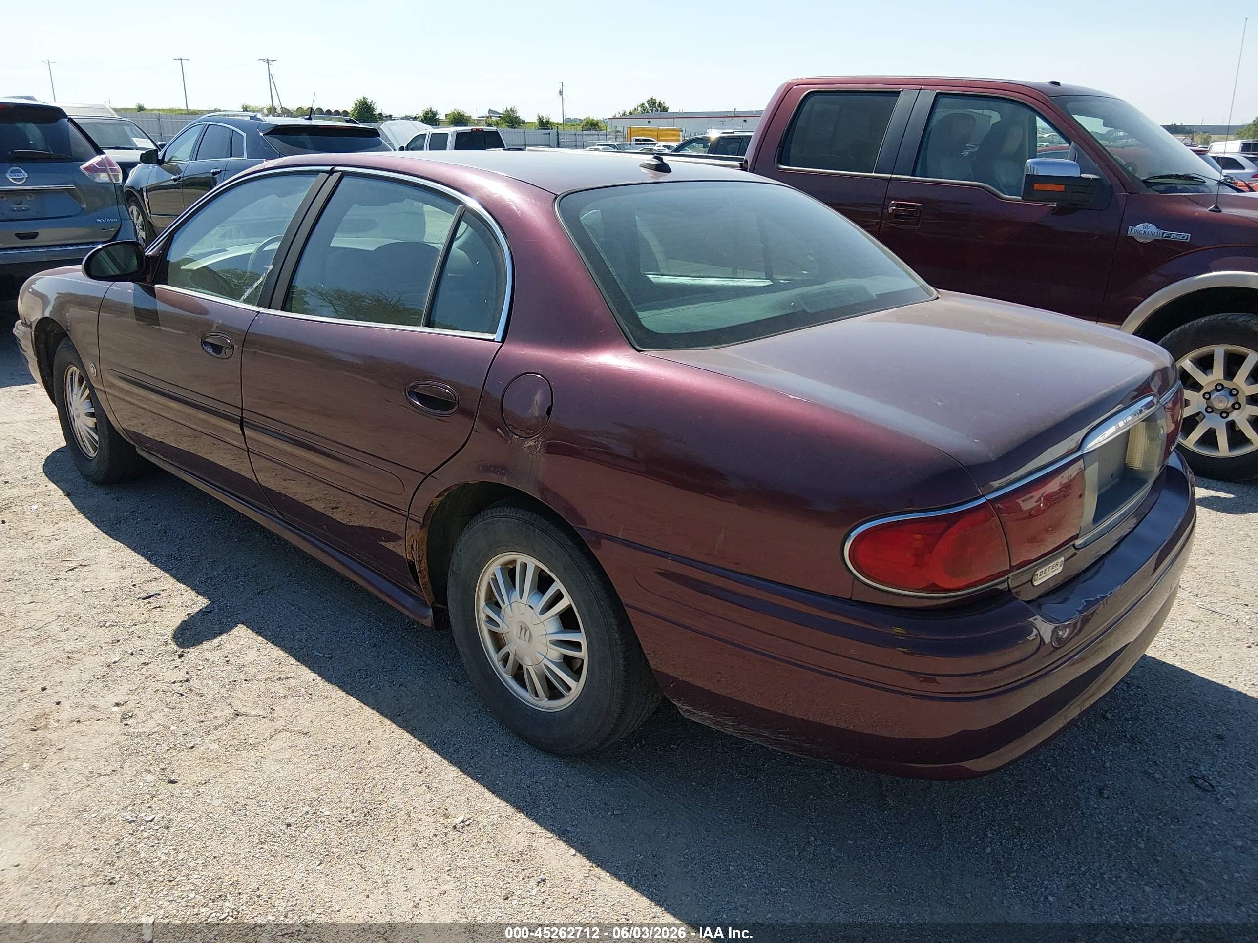 2004 Buick Lesabre Custom Burgundy vin: 1G4HP52K14U126002