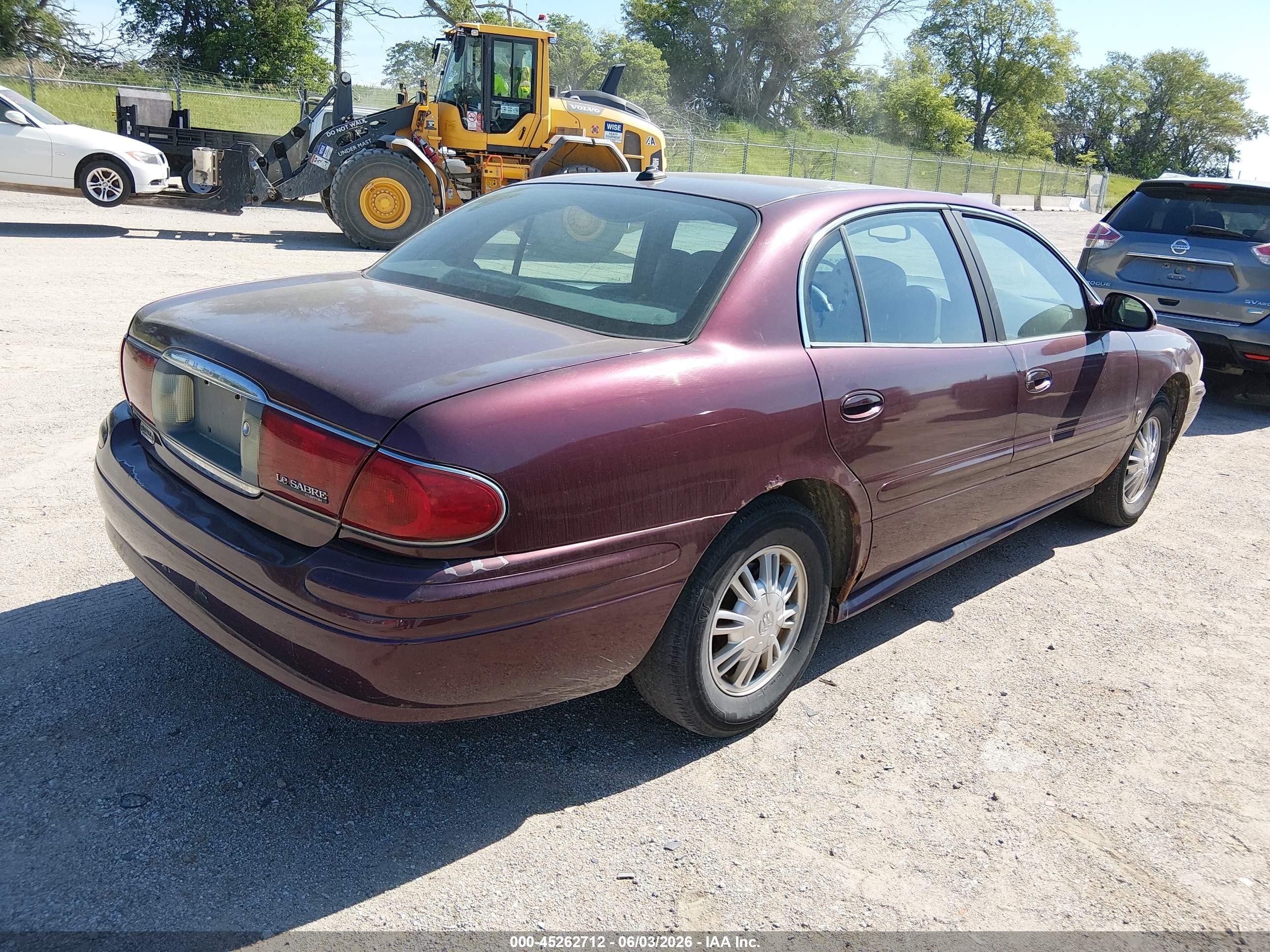 2004 Buick Lesabre Custom Burgundy vin: 1G4HP52K14U126002