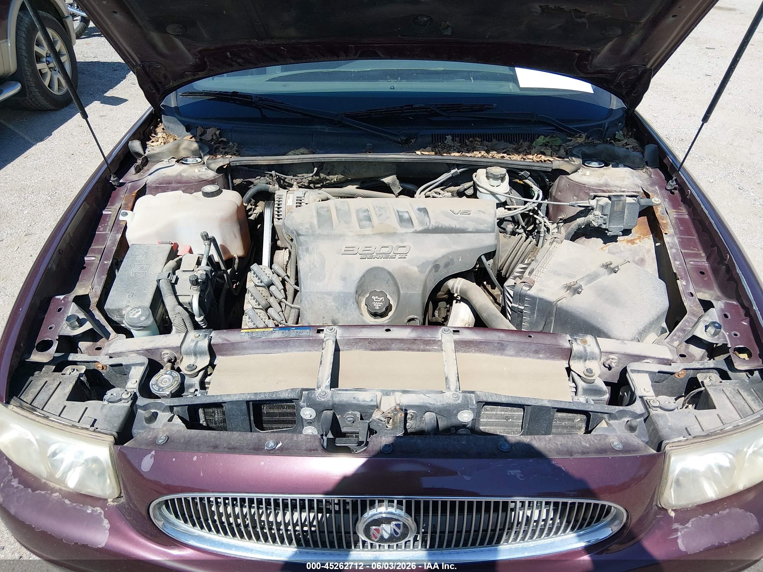 2004 Buick Lesabre Custom Burgundy vin: 1G4HP52K14U126002