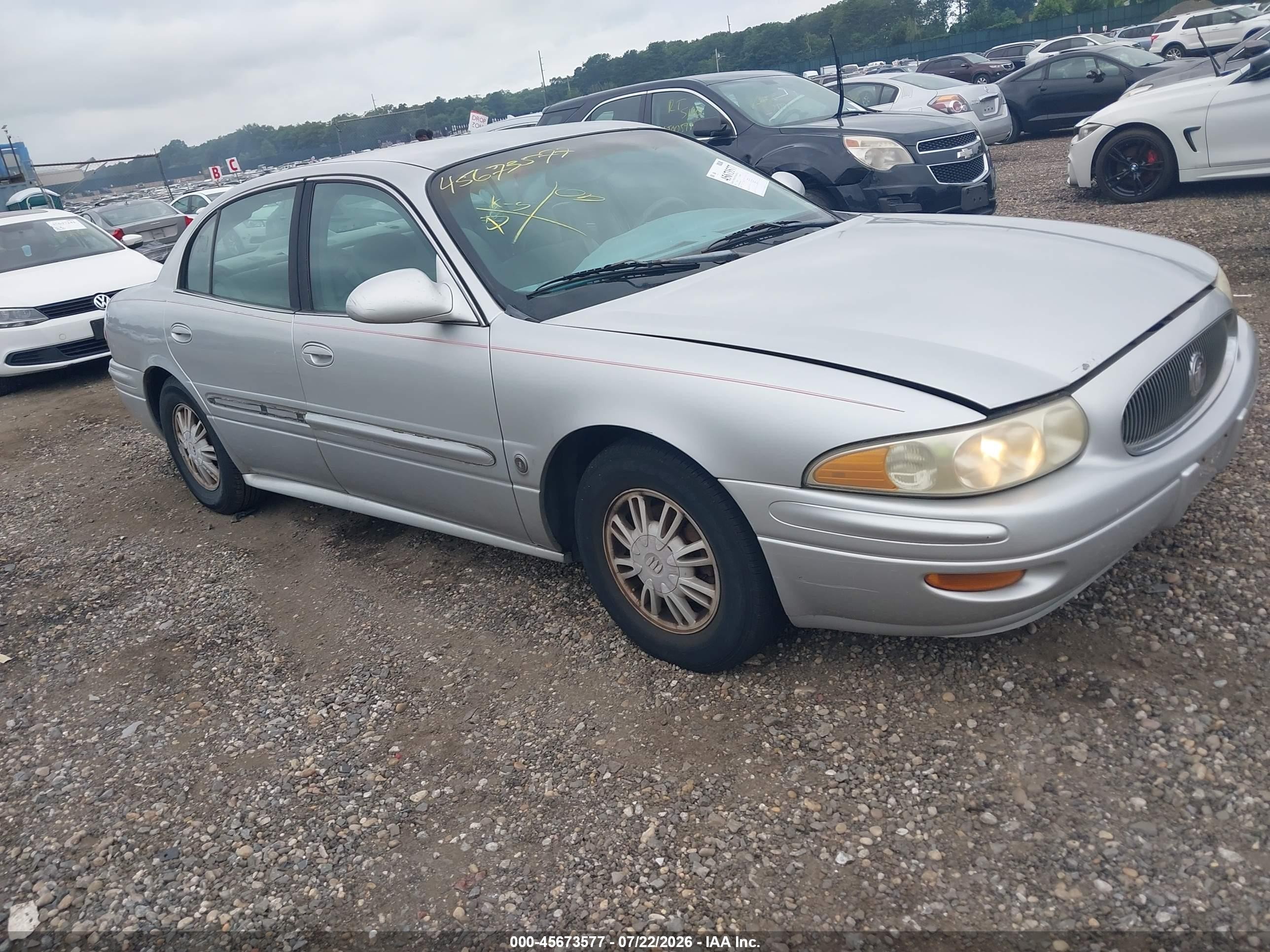 2003 Buick Lesabre Custom Silver vin: 1G4HP52K234139095
