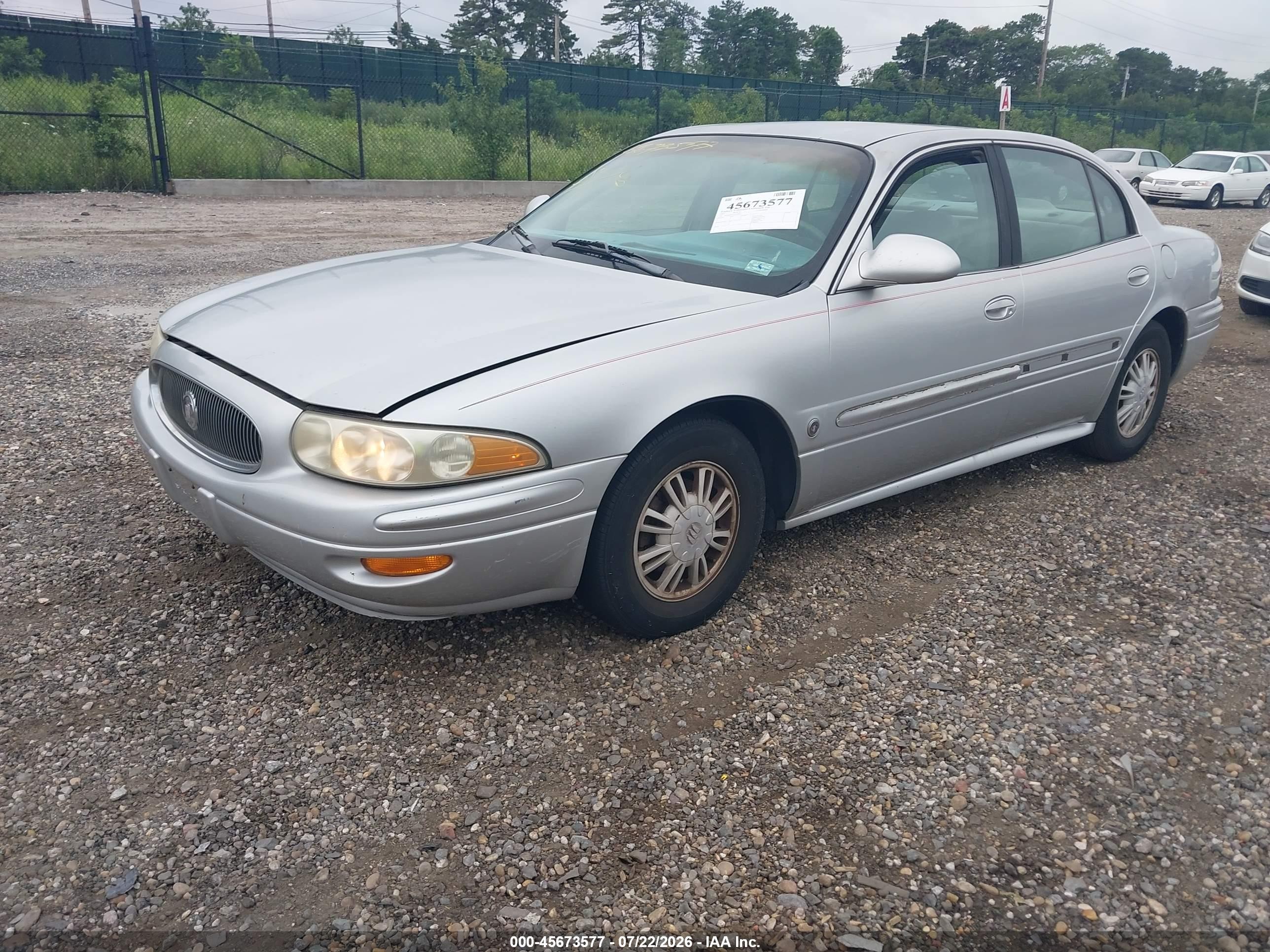 2003 Buick Lesabre Custom Silver vin: 1G4HP52K234139095