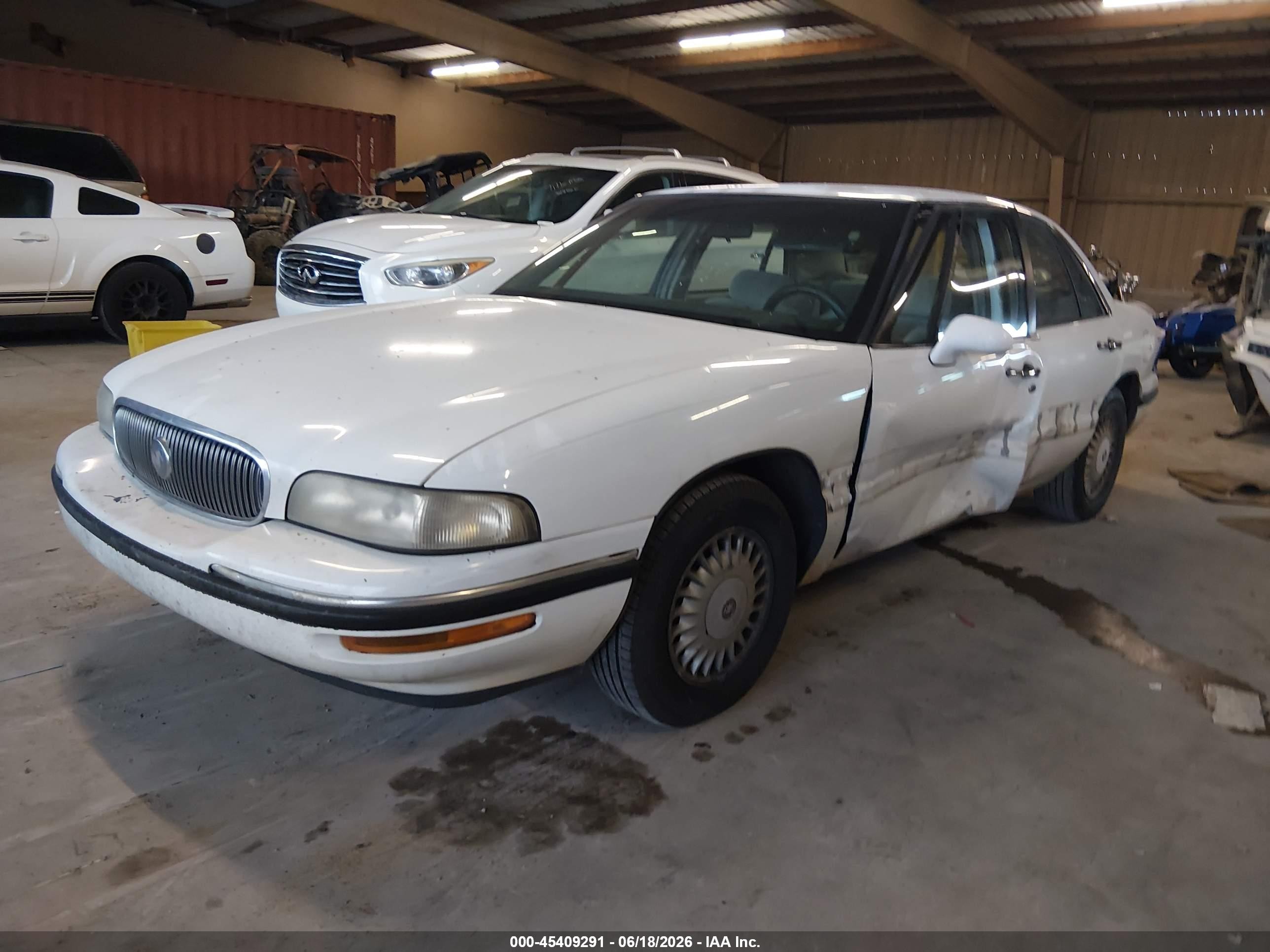 1999 Buick Lesabre Custom White vin: 1G4HP52K2XH450735
