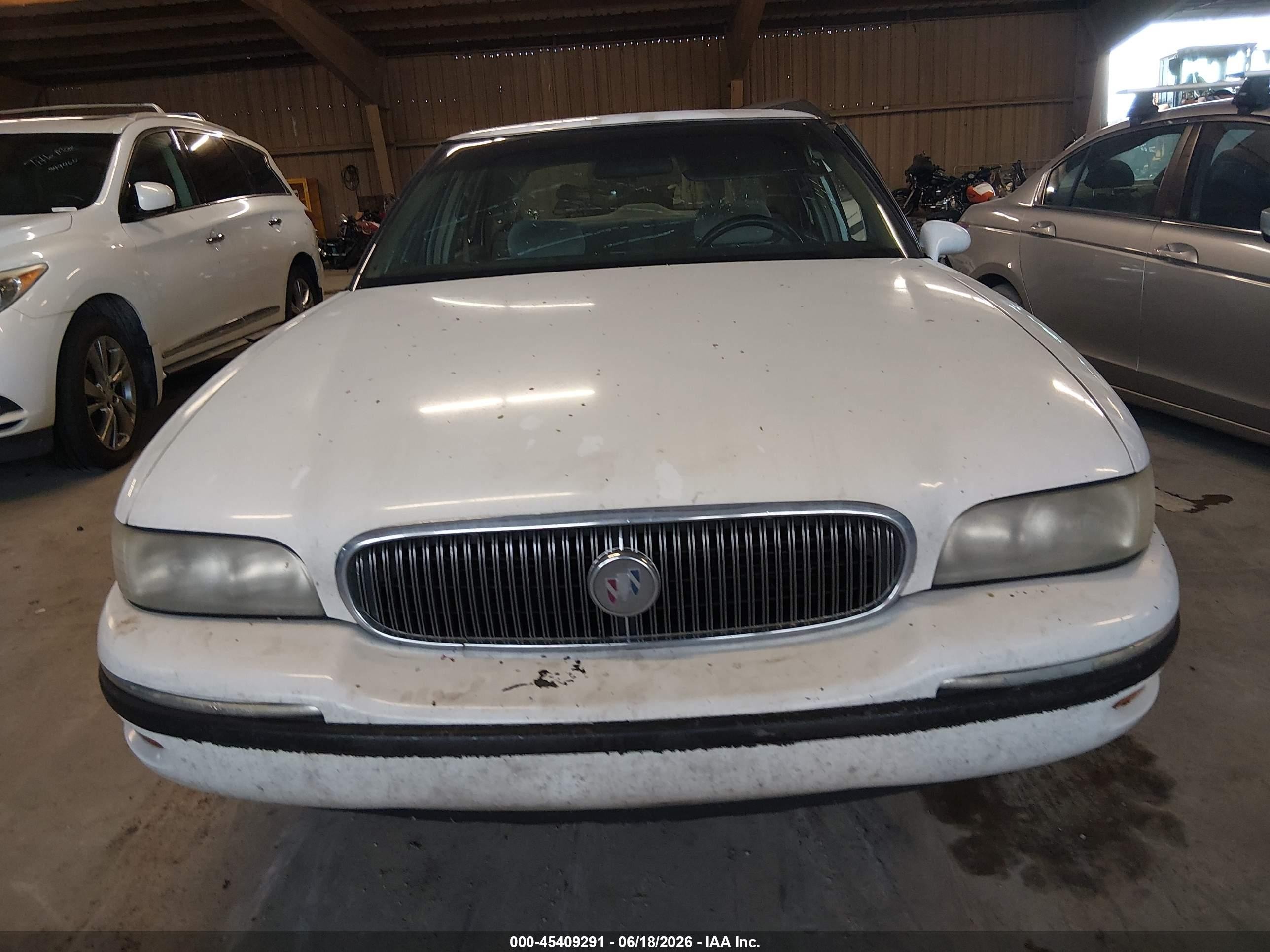 1999 Buick Lesabre Custom White vin: 1G4HP52K2XH450735