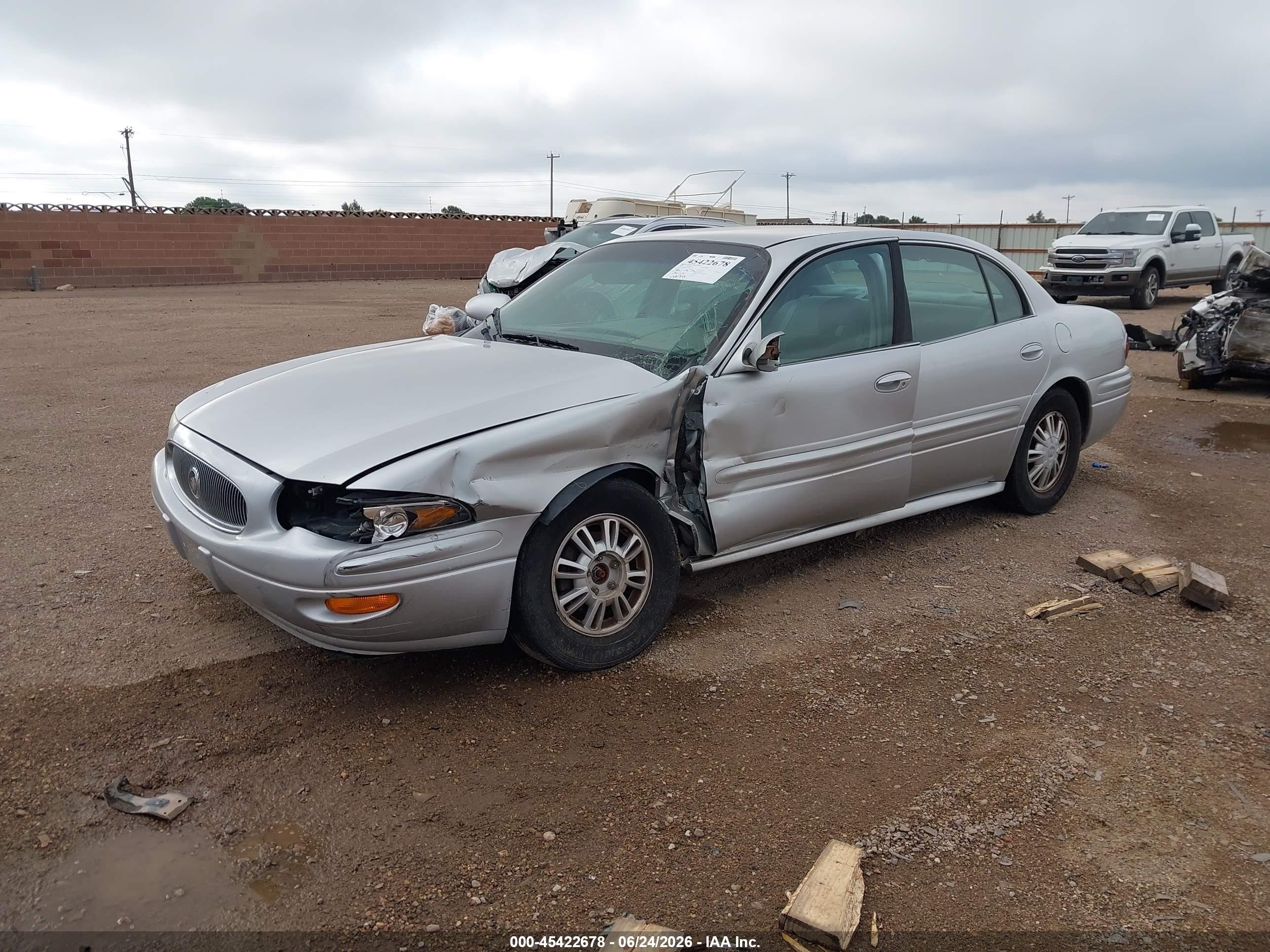 2003 Buick Lesabre Custom Silver vin: 1G4HP52K334198883
