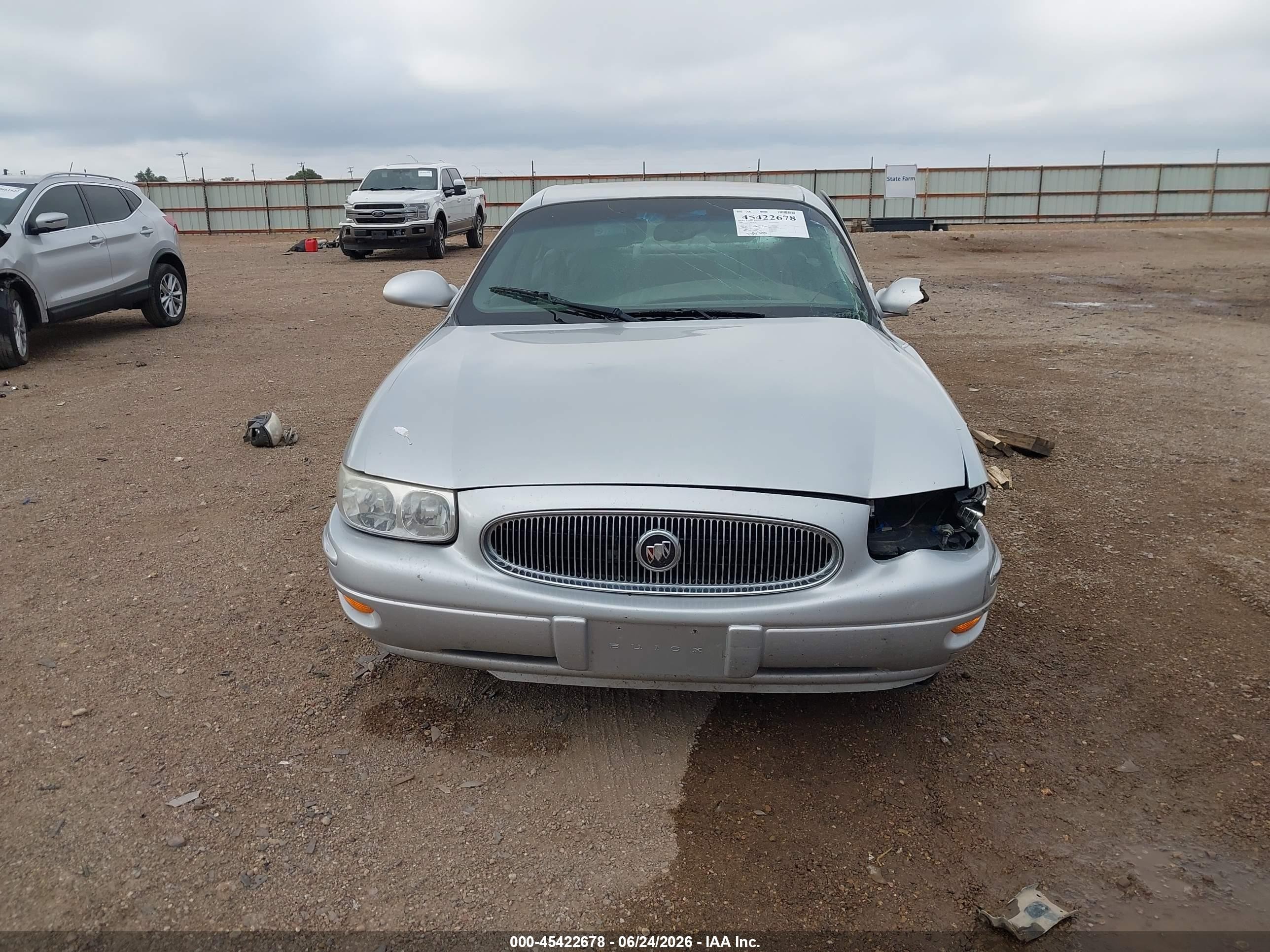 2003 Buick Lesabre Custom Silver vin: 1G4HP52K334198883