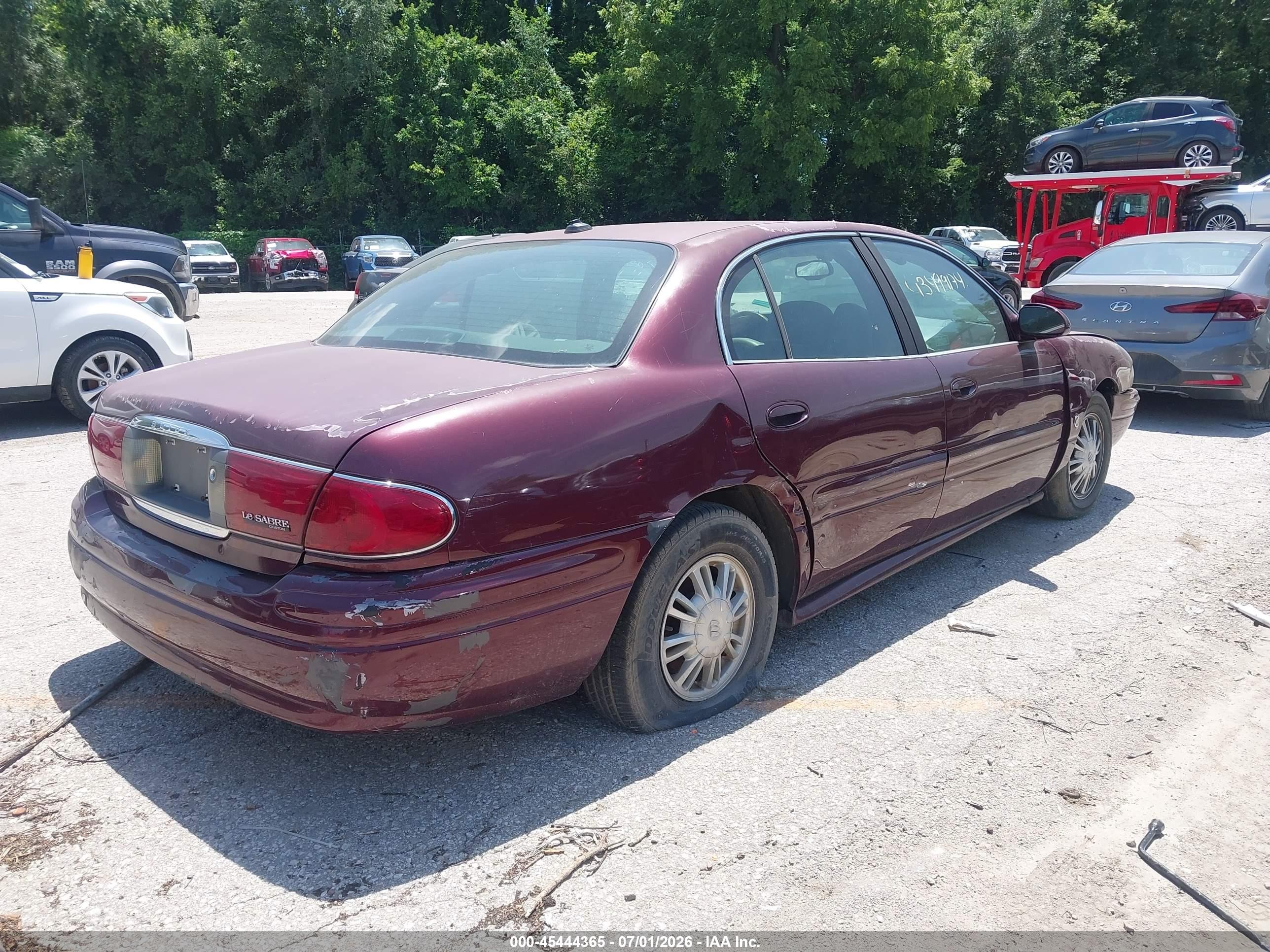 2004 Buick Lesabre Custom Red vin: 1G4HP52K34U127992