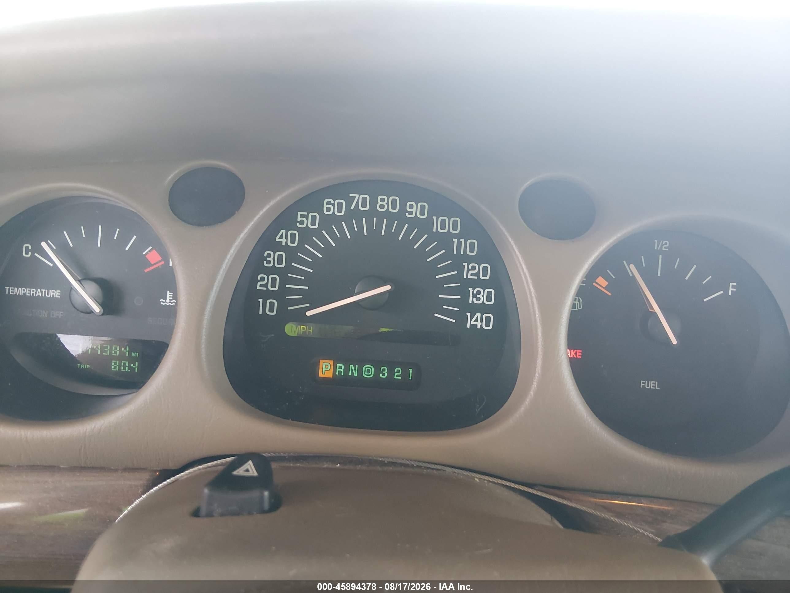 2004 Buick Lesabre Custom Beige vin: 1G4HP52K444168406