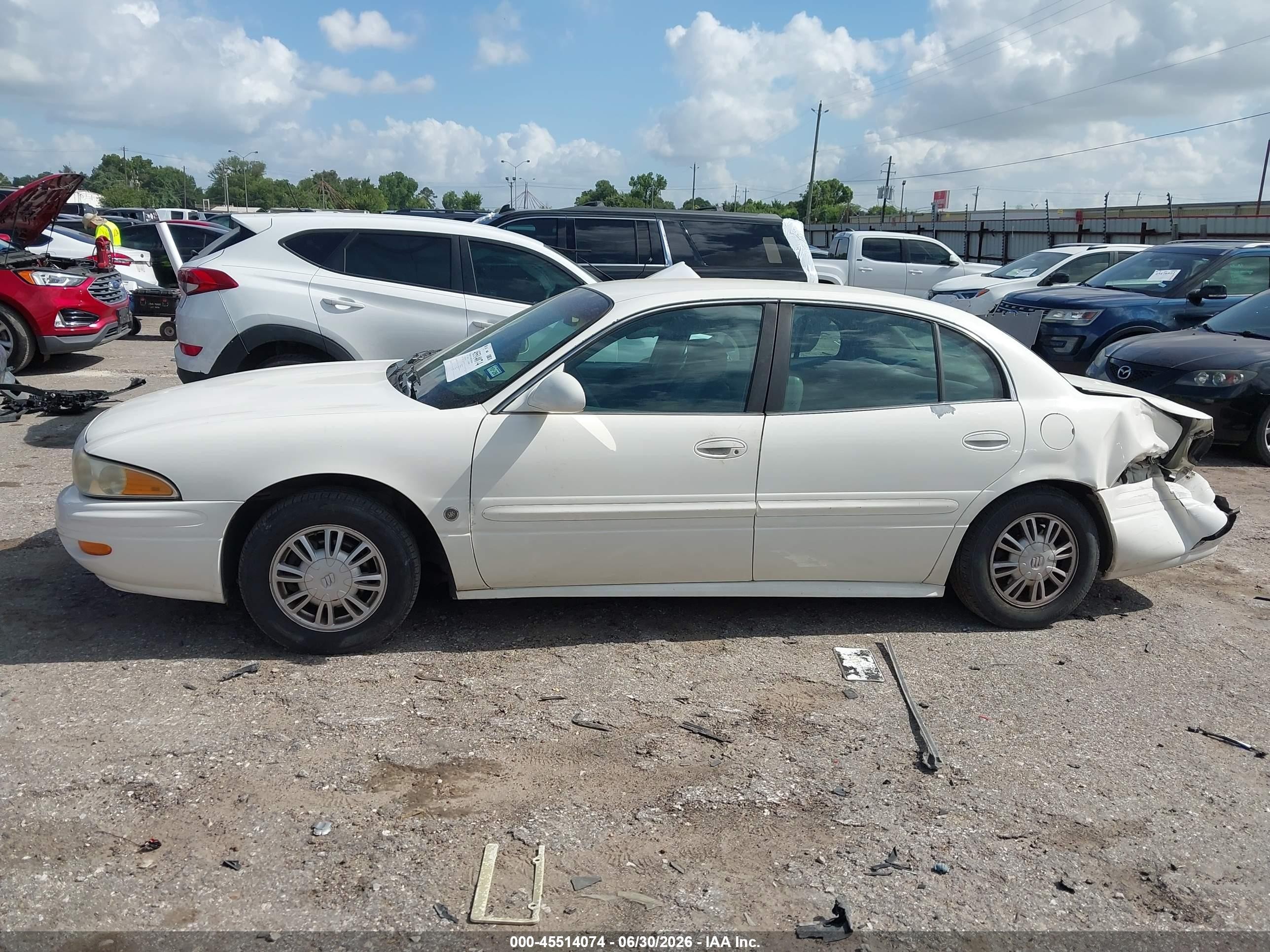 2004 Buick Lesabre Custom White vin: 1G4HP52K44U141688