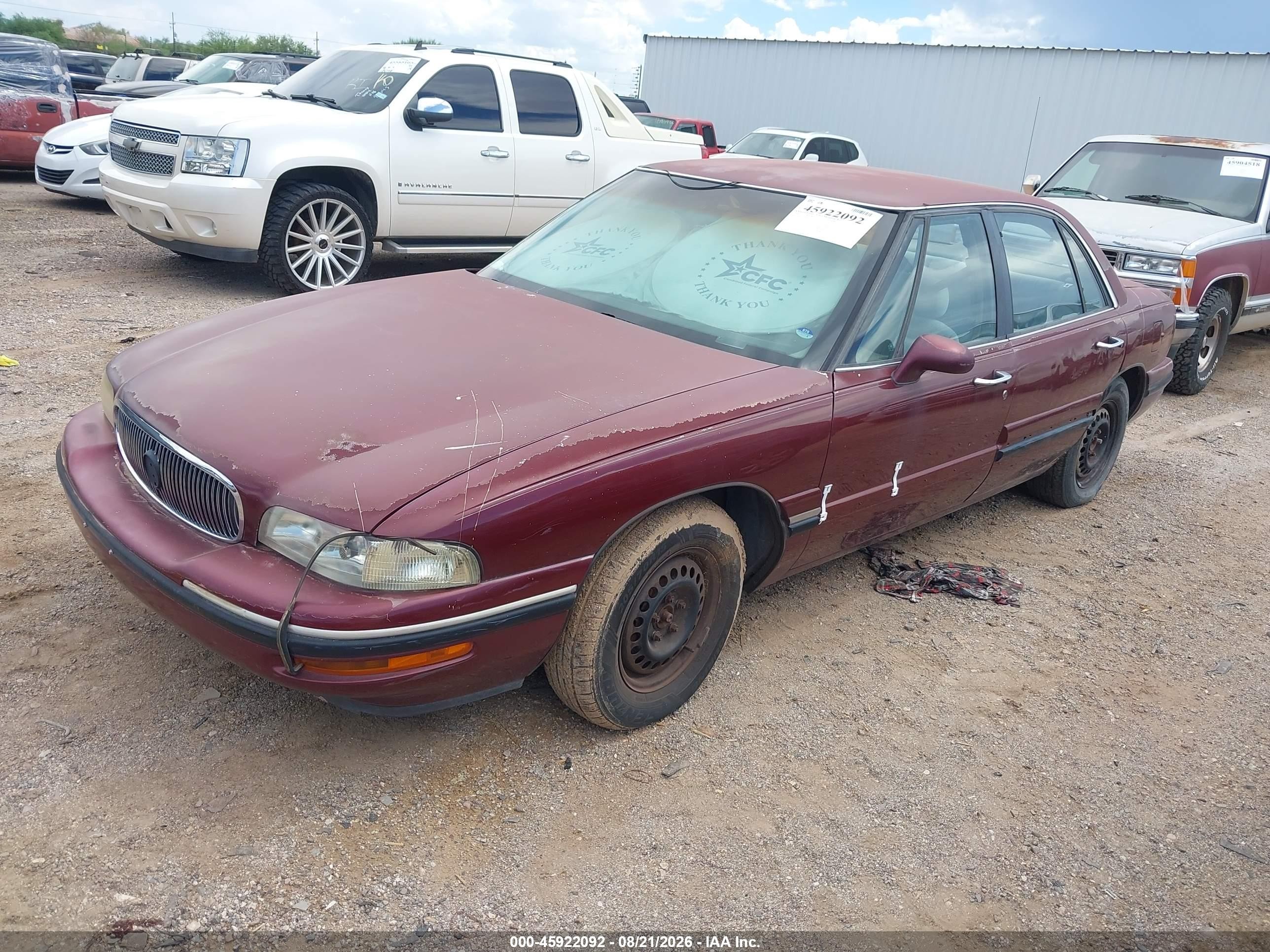 1999 Buick Lesabre Custom Red vin: 1G4HP52K4XH460697