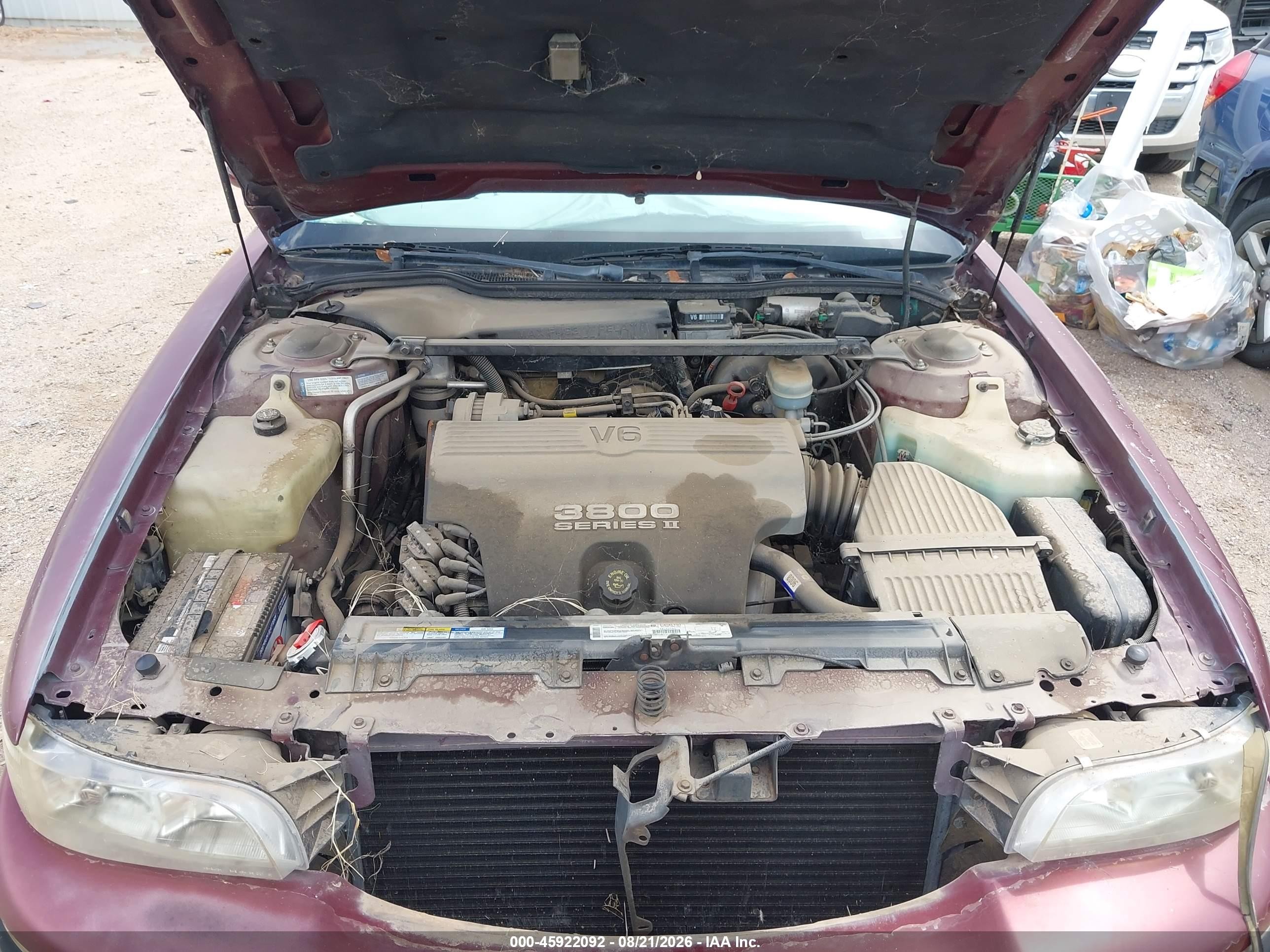 1999 Buick Lesabre Custom Red vin: 1G4HP52K4XH460697