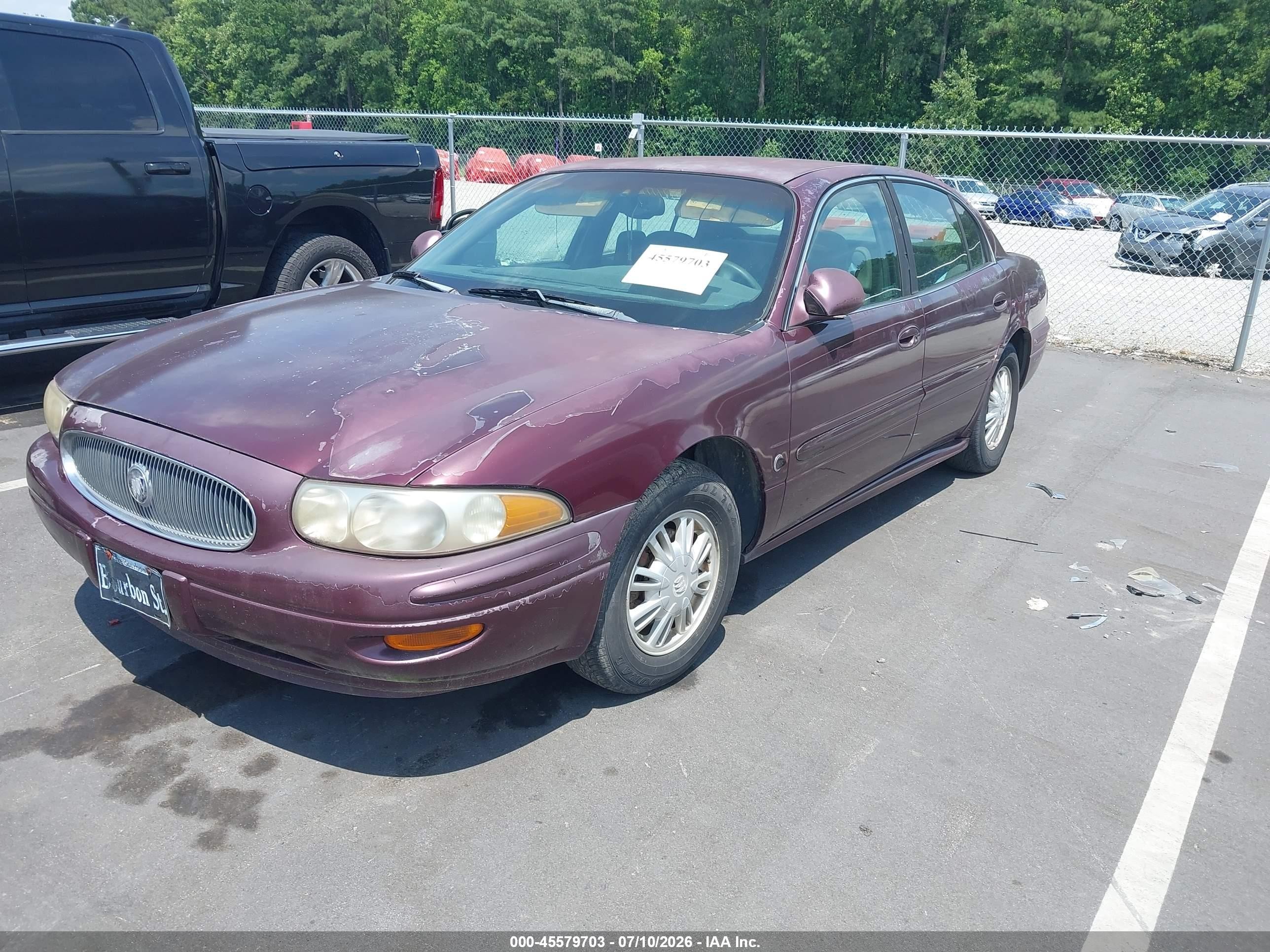 2004 Buick Lesabre Custom Burgundy vin: 1G4HP52K544106951