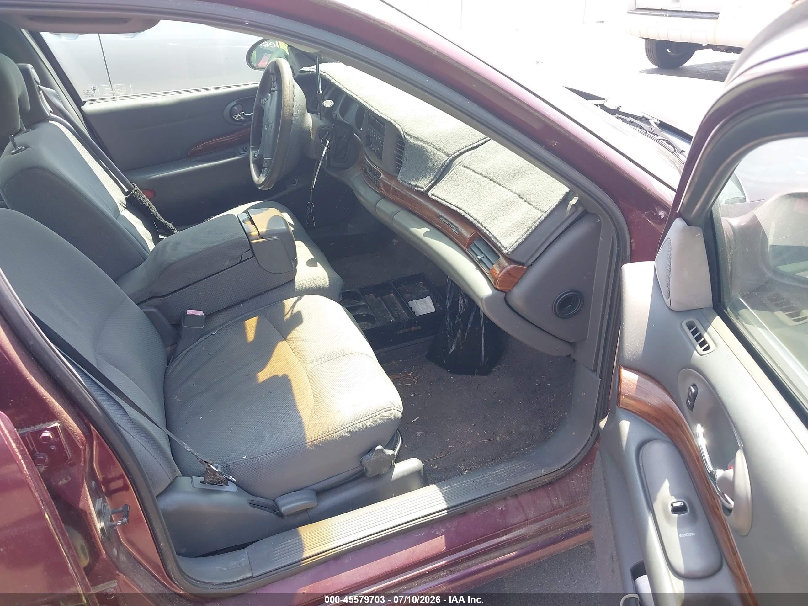 2004 Buick Lesabre Custom Burgundy vin: 1G4HP52K544106951