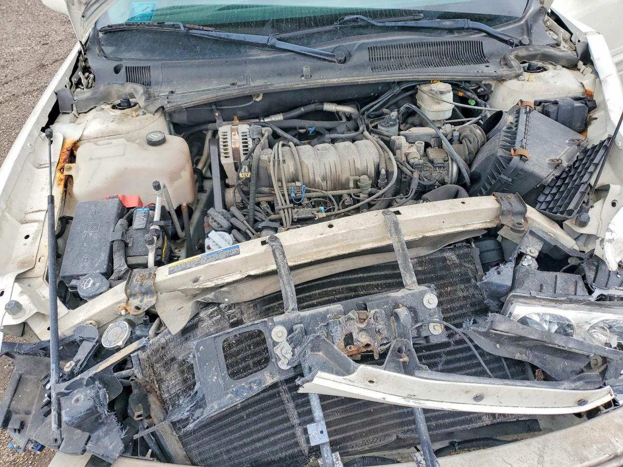 2004 Buick Lesabre Custom White vin: 1G4HP52K544107680