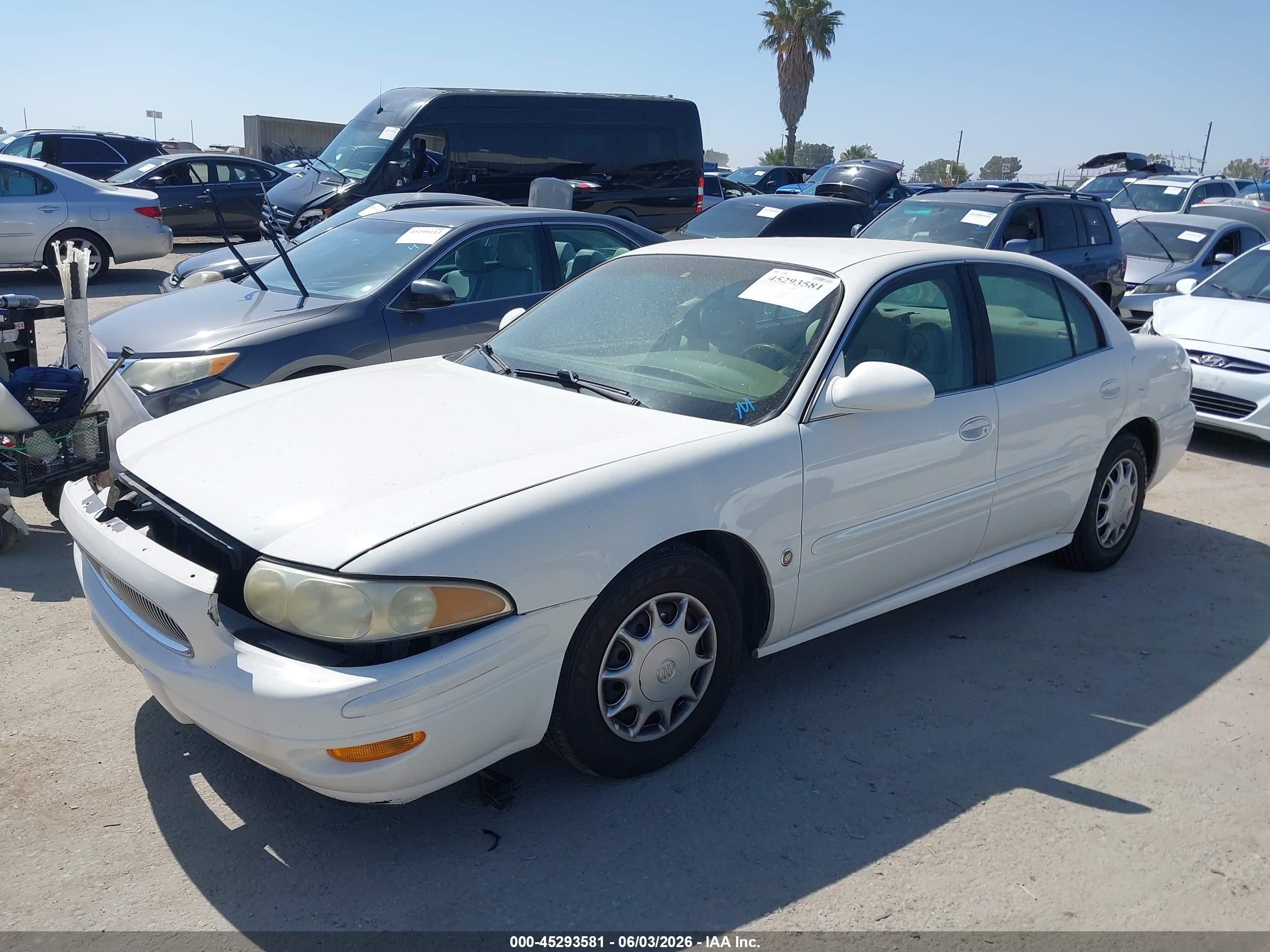 2004 Buick Lesabre Custom White vin: 1G4HP52K54U133969