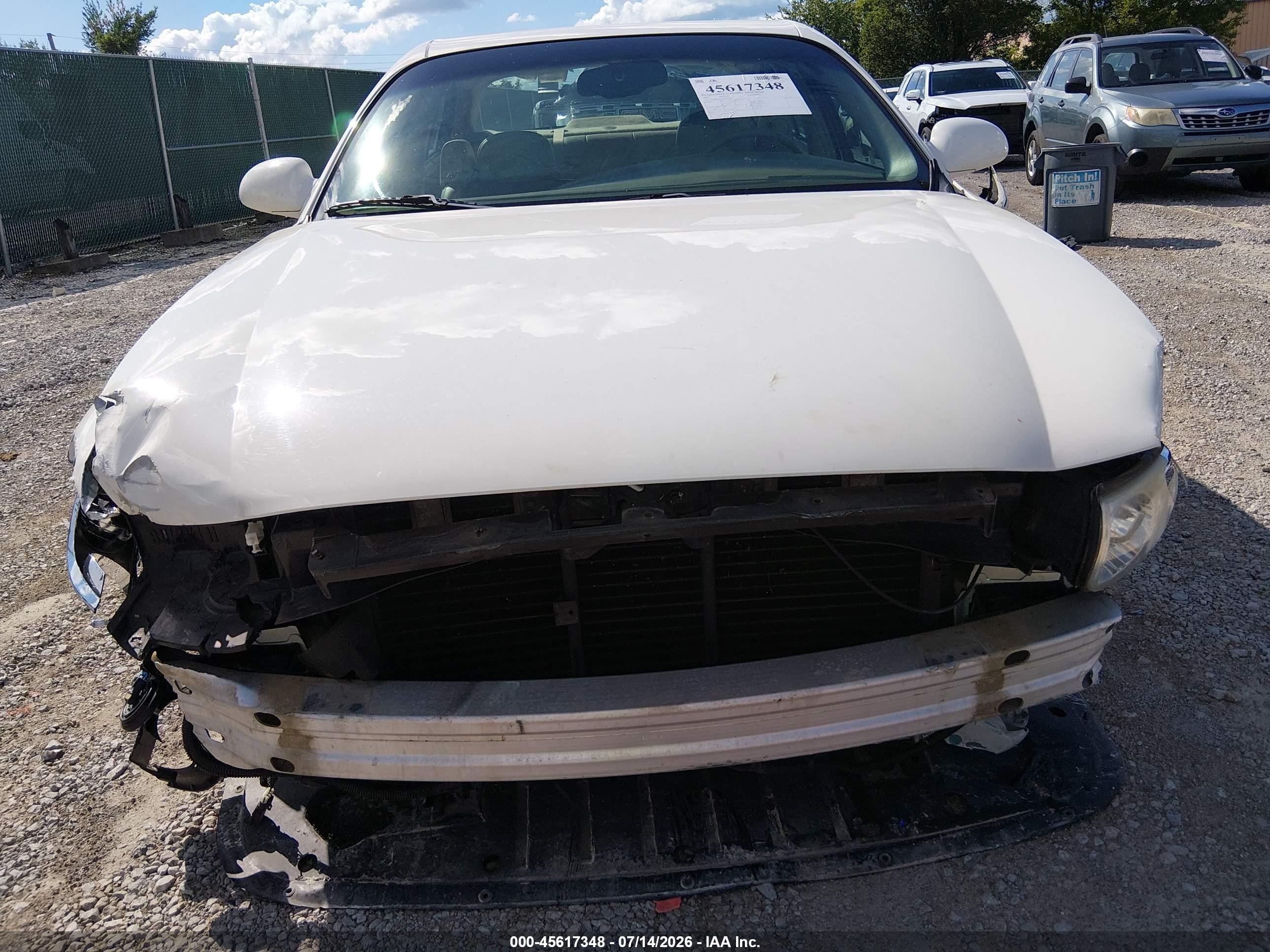 2005 Buick Lesabre Custom White vin: 1G4HP52K55U203858