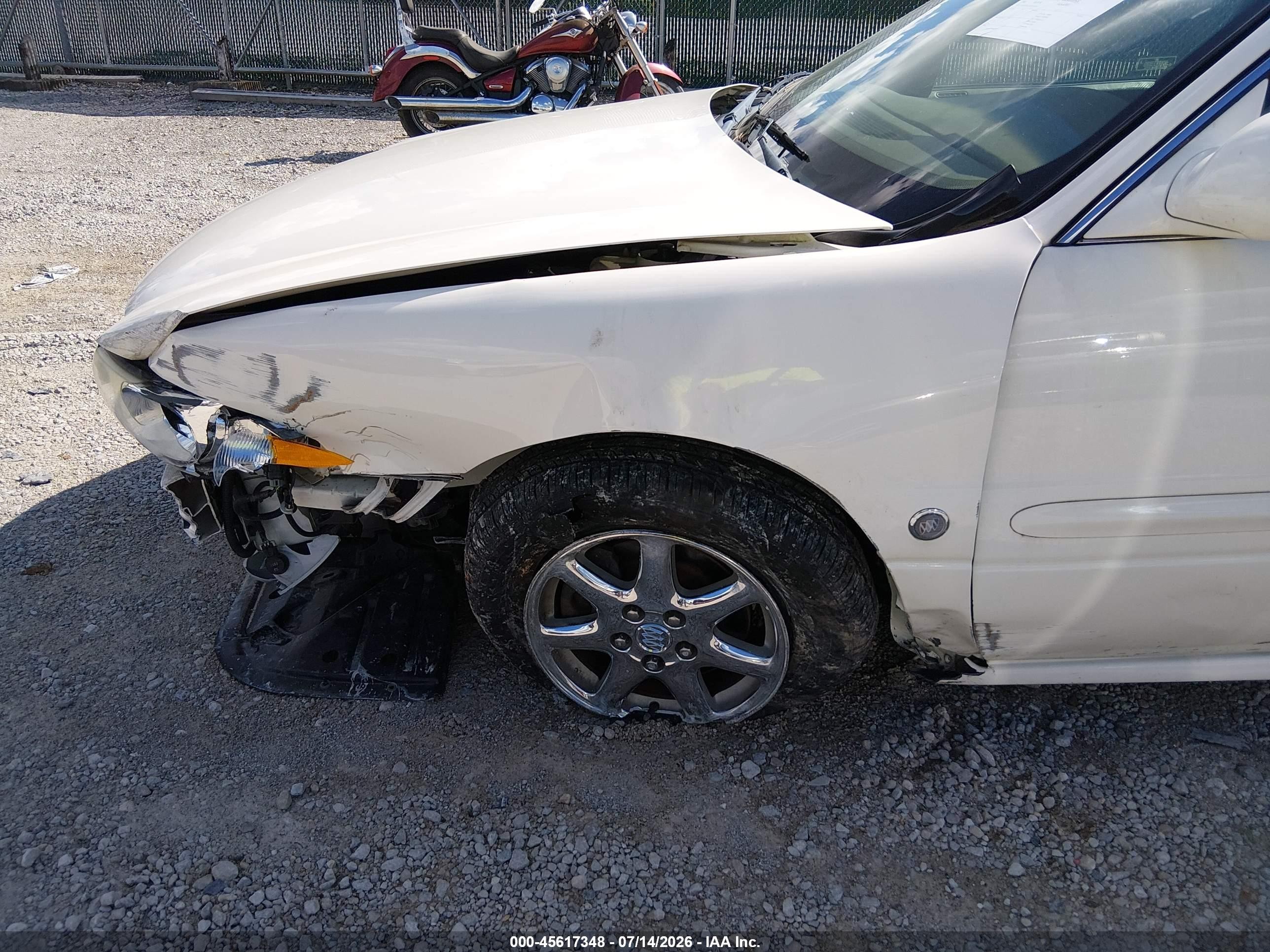 2005 Buick Lesabre Custom White vin: 1G4HP52K55U203858