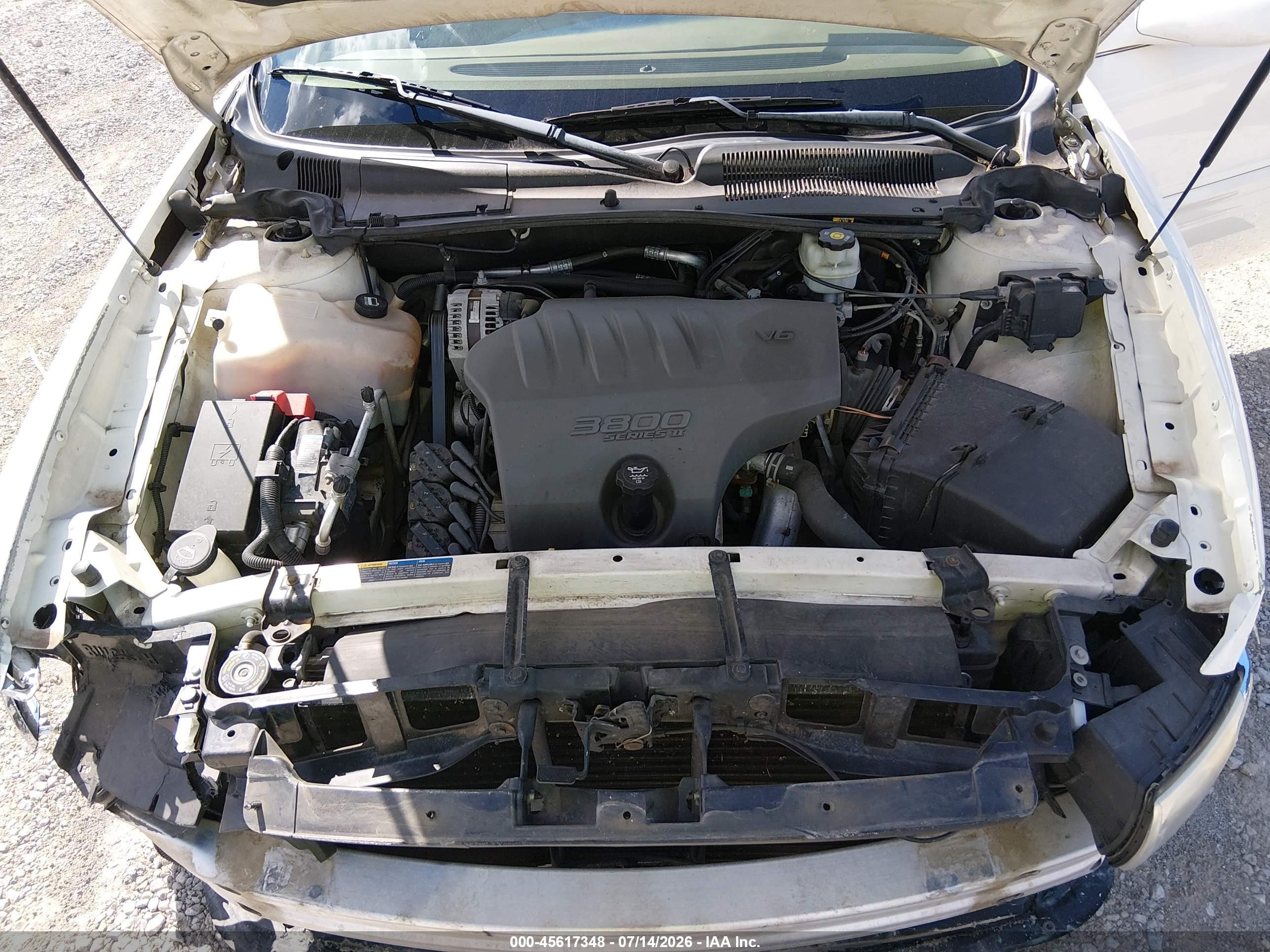 2005 Buick Lesabre Custom White vin: 1G4HP52K55U203858