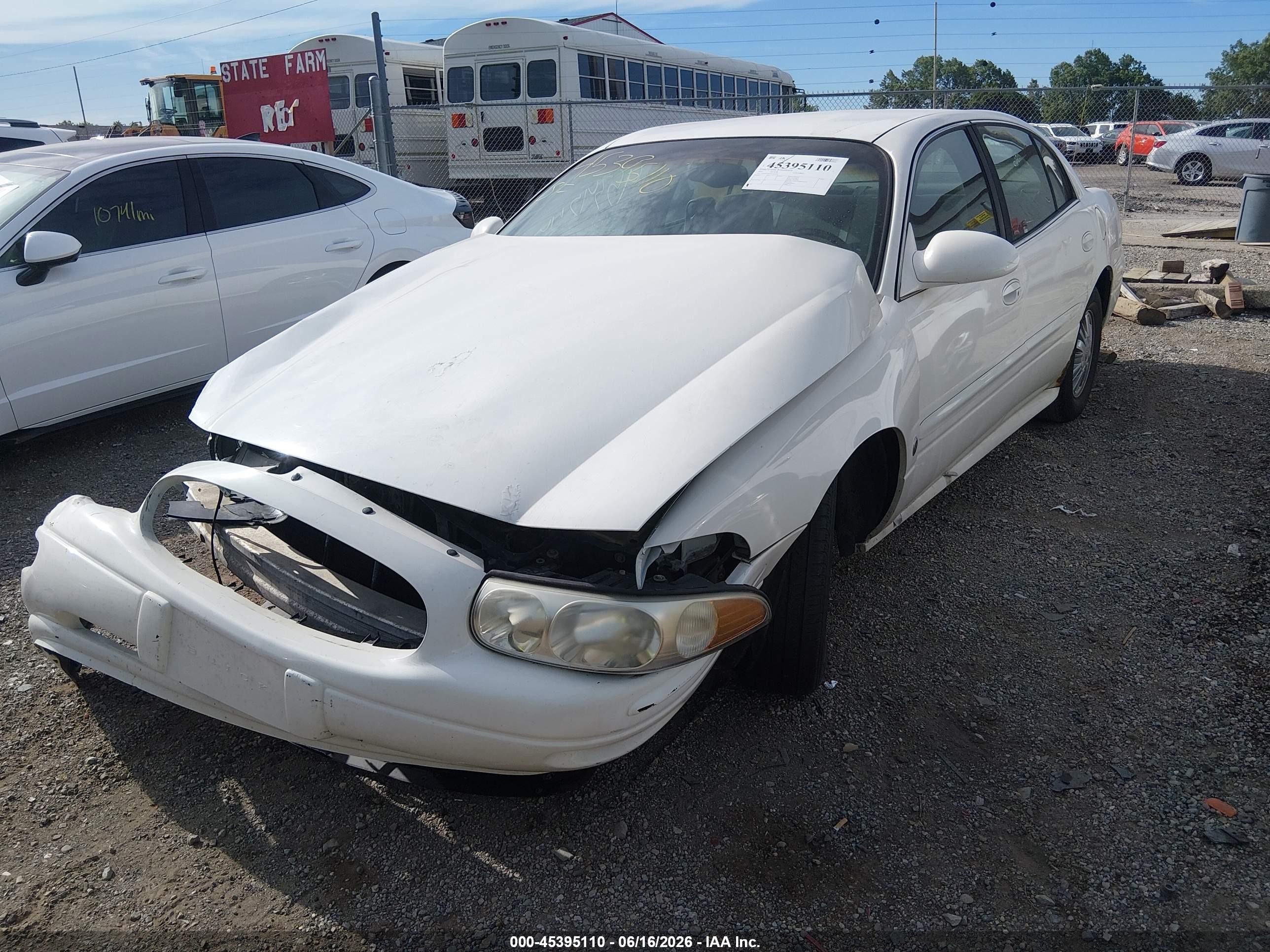 2005 Buick Lesabre Custom White vin: 1G4HP52K55U207554