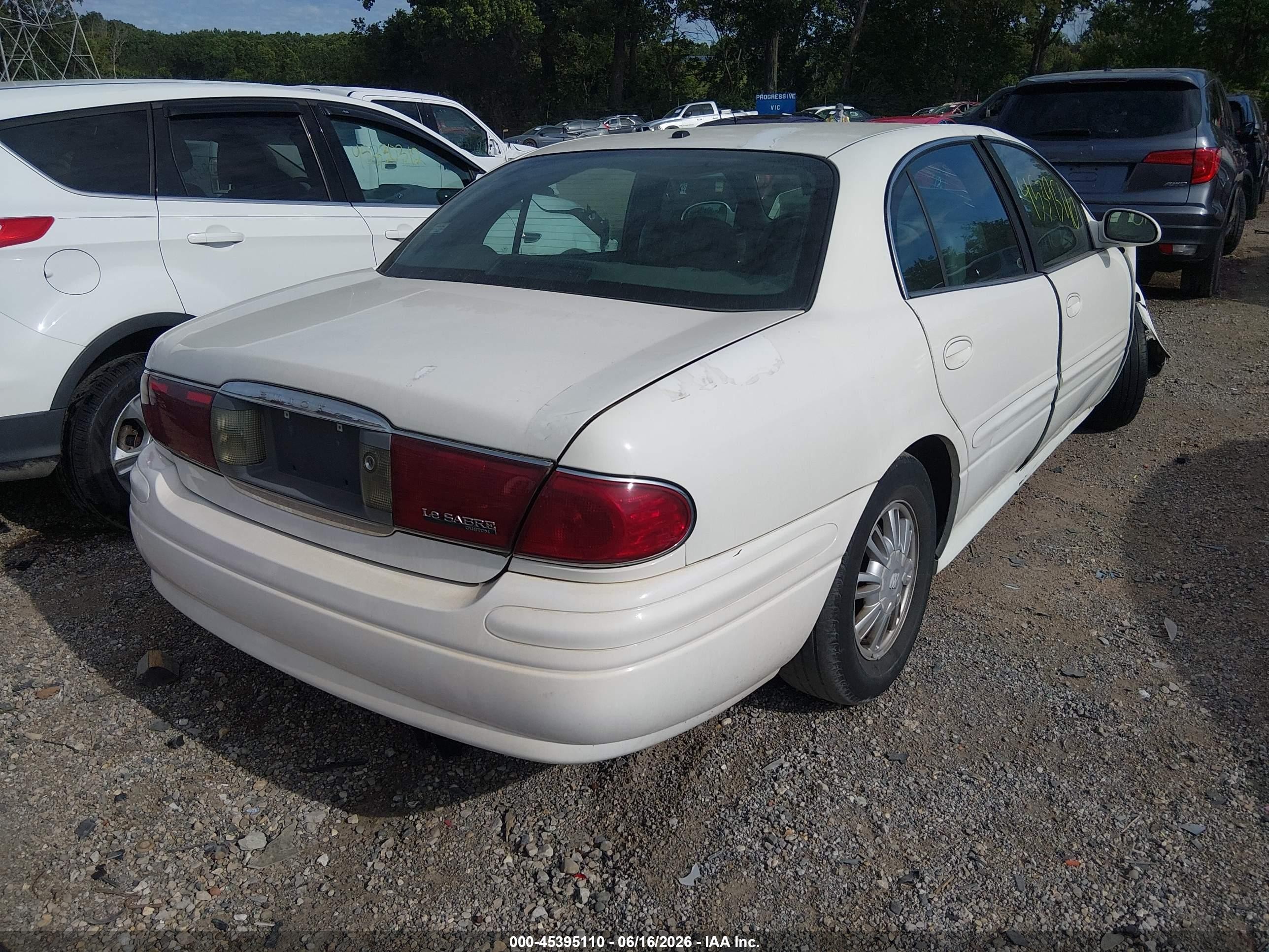 2005 Buick Lesabre Custom White vin: 1G4HP52K55U207554
