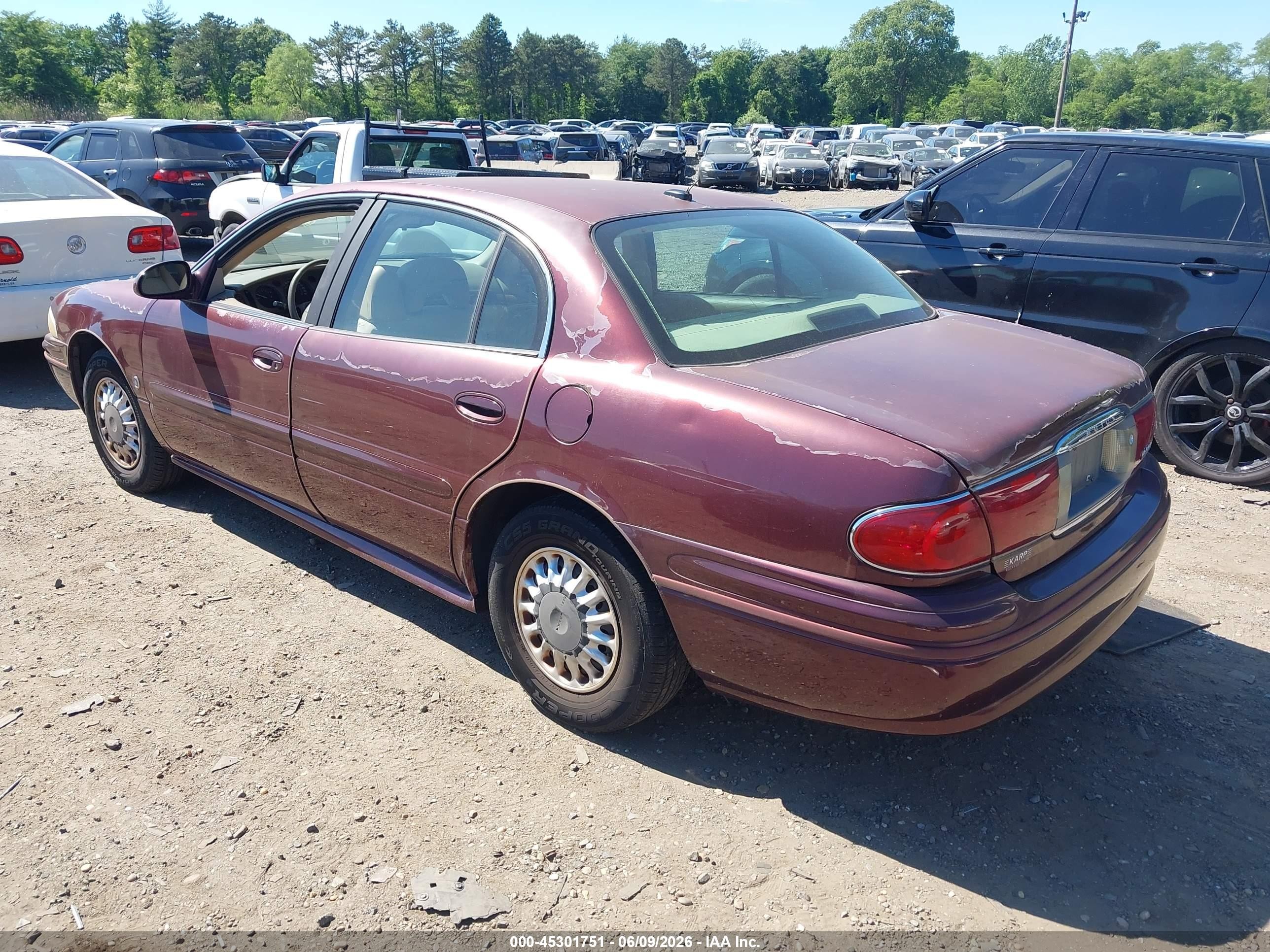 2005 Buick Lesabre Custom Burgundy vin: 1G4HP52K55U216903