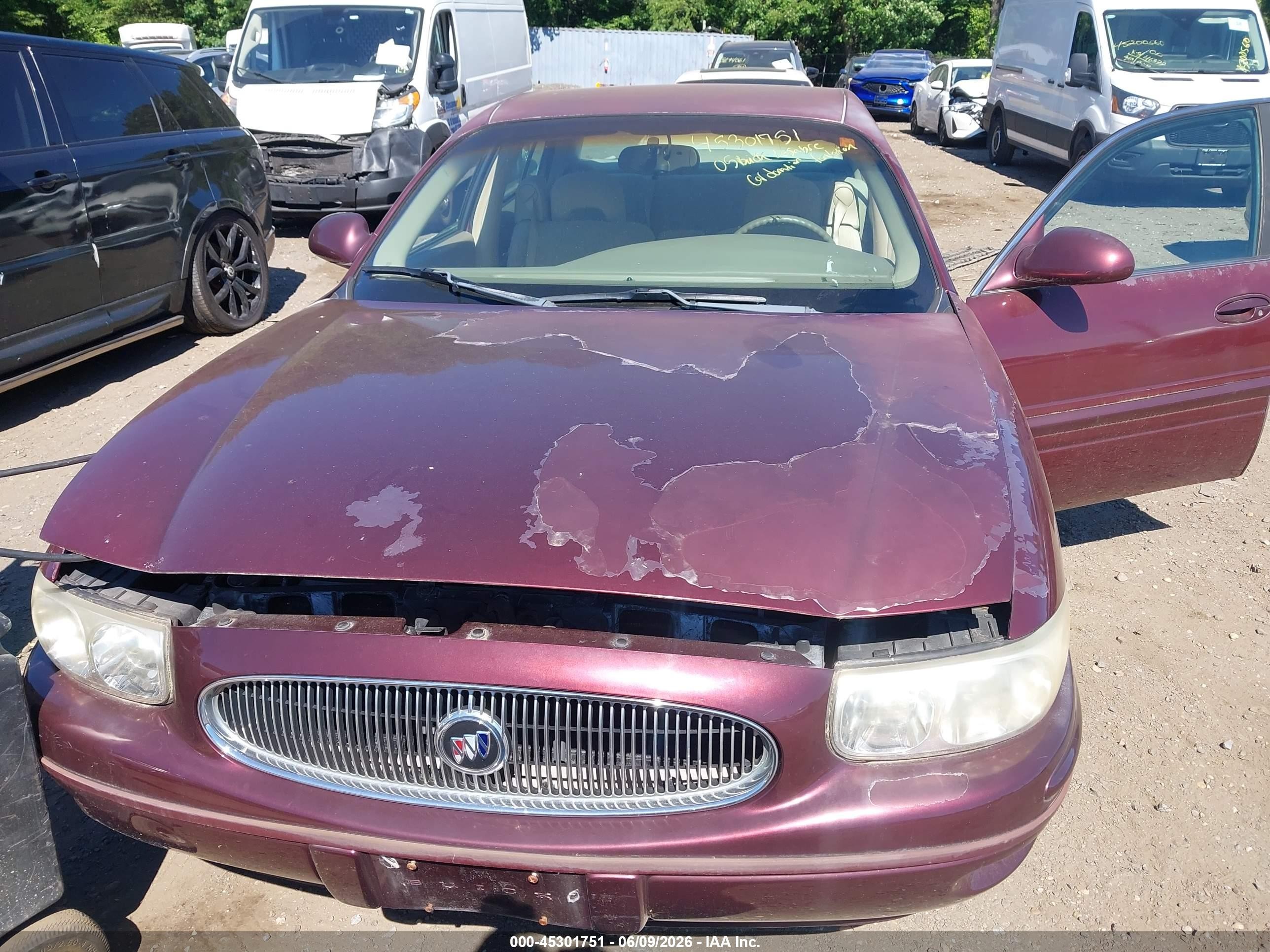 2005 Buick Lesabre Custom Burgundy vin: 1G4HP52K55U216903