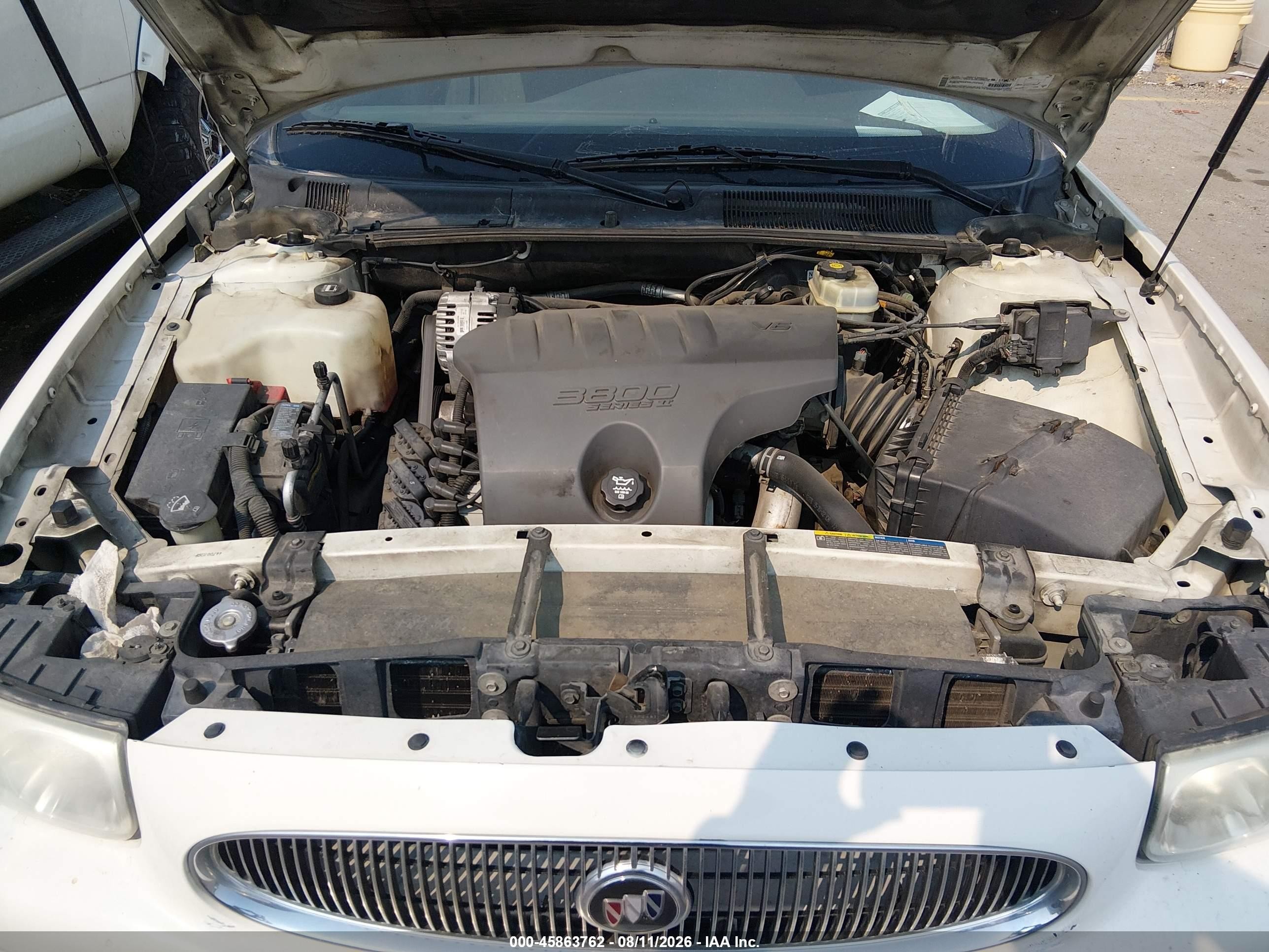 2003 Buick Lesabre Custom White vin: 1G4HP52K63U100199