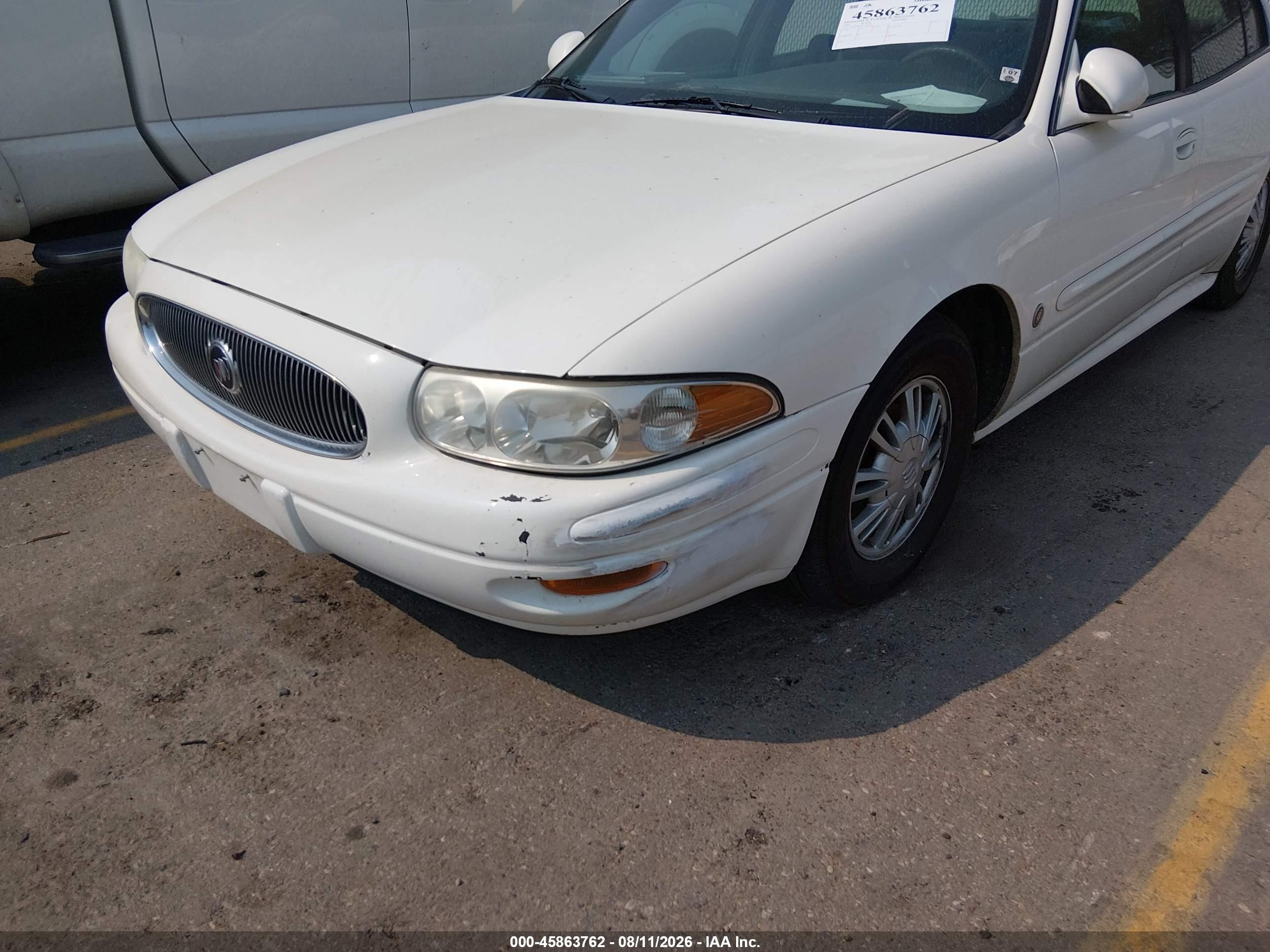 2003 Buick Lesabre Custom White vin: 1G4HP52K63U100199
